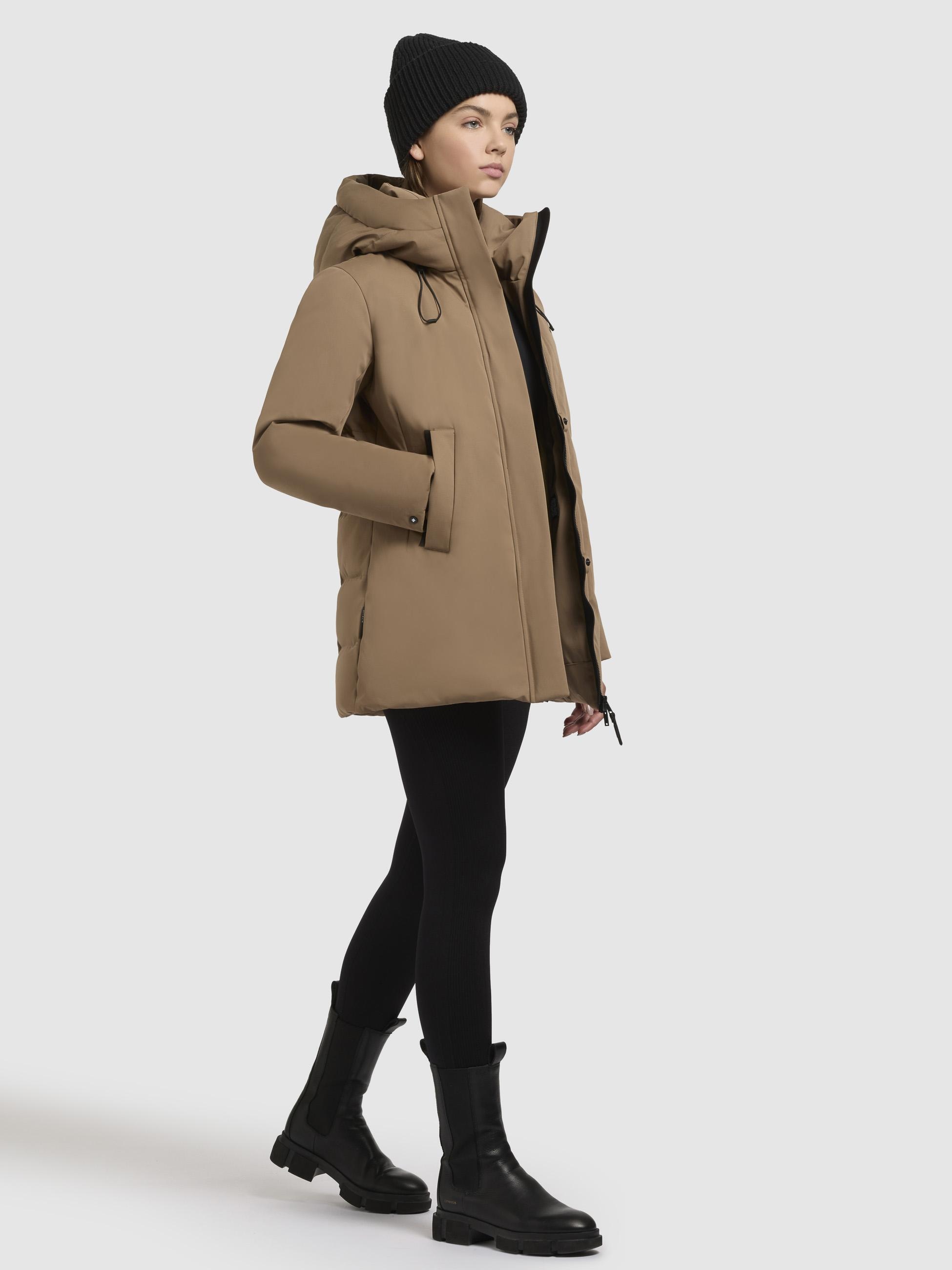 khujo Winterjacke »Palla-YM«, mit Kapuze, Damen Wintermantel mit verstellbarer Kapuze