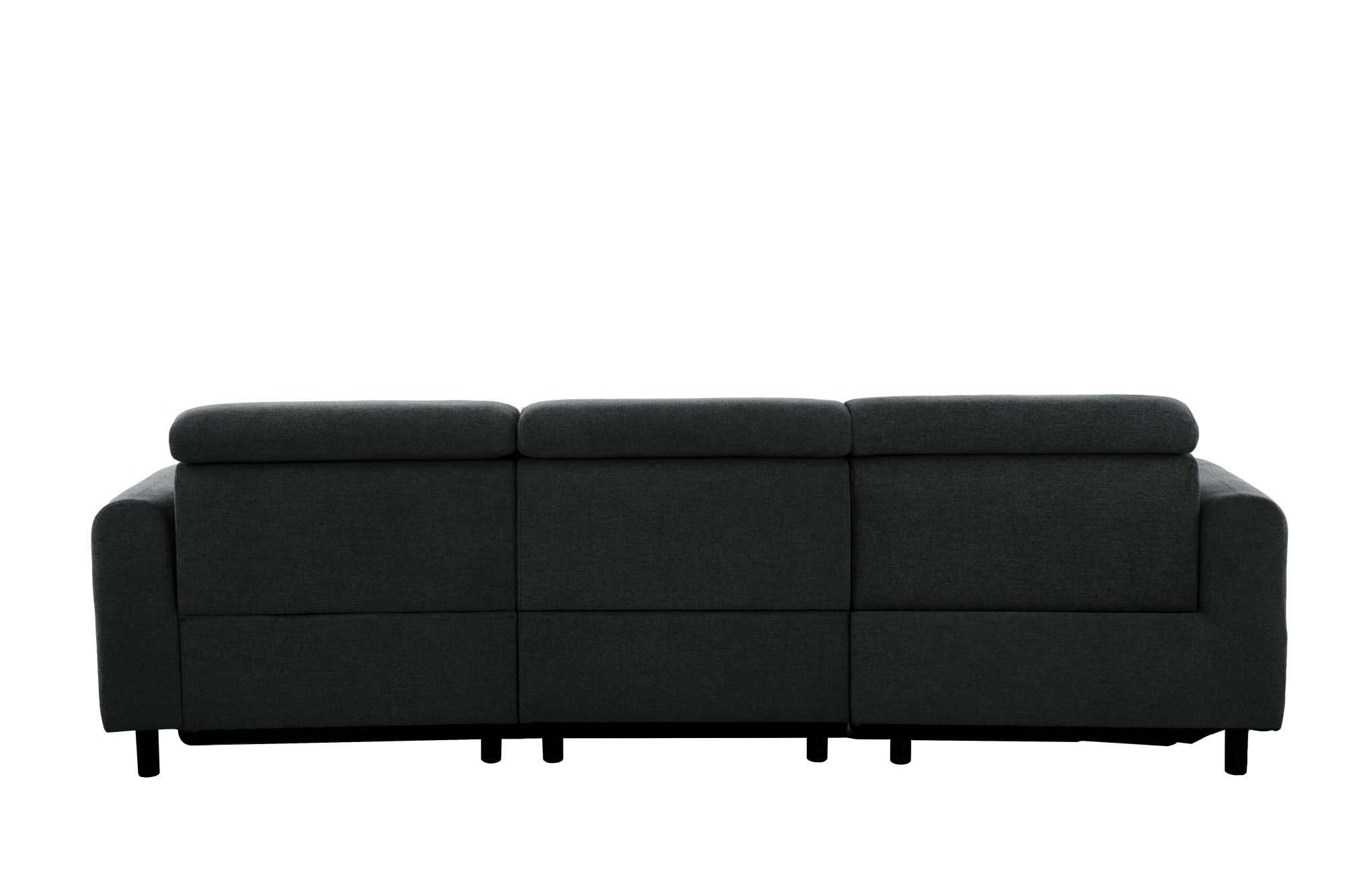 Home affaire Ecksofa »SKAANE Struktur, L-Form, 274 cm, manuelle u. elektrische Funktion,«, 274 cm, mit Kopfteilverstellung und man. oder elektr. Relaxfunktion
