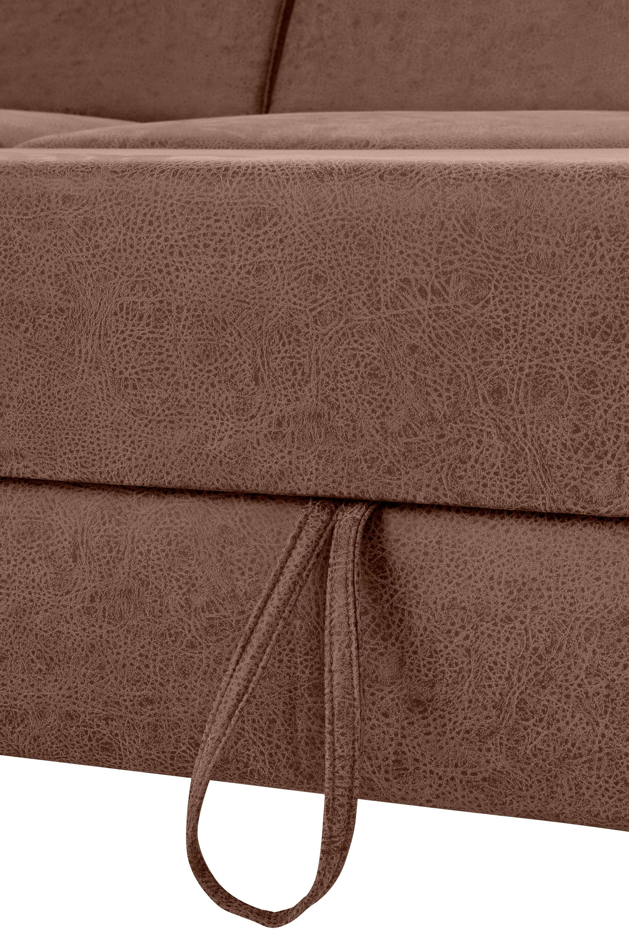 Home affaire Ecksofa »Palmera L-Form, B: 244 cm« optional Bettfunktion & Bettkasten, Federkern