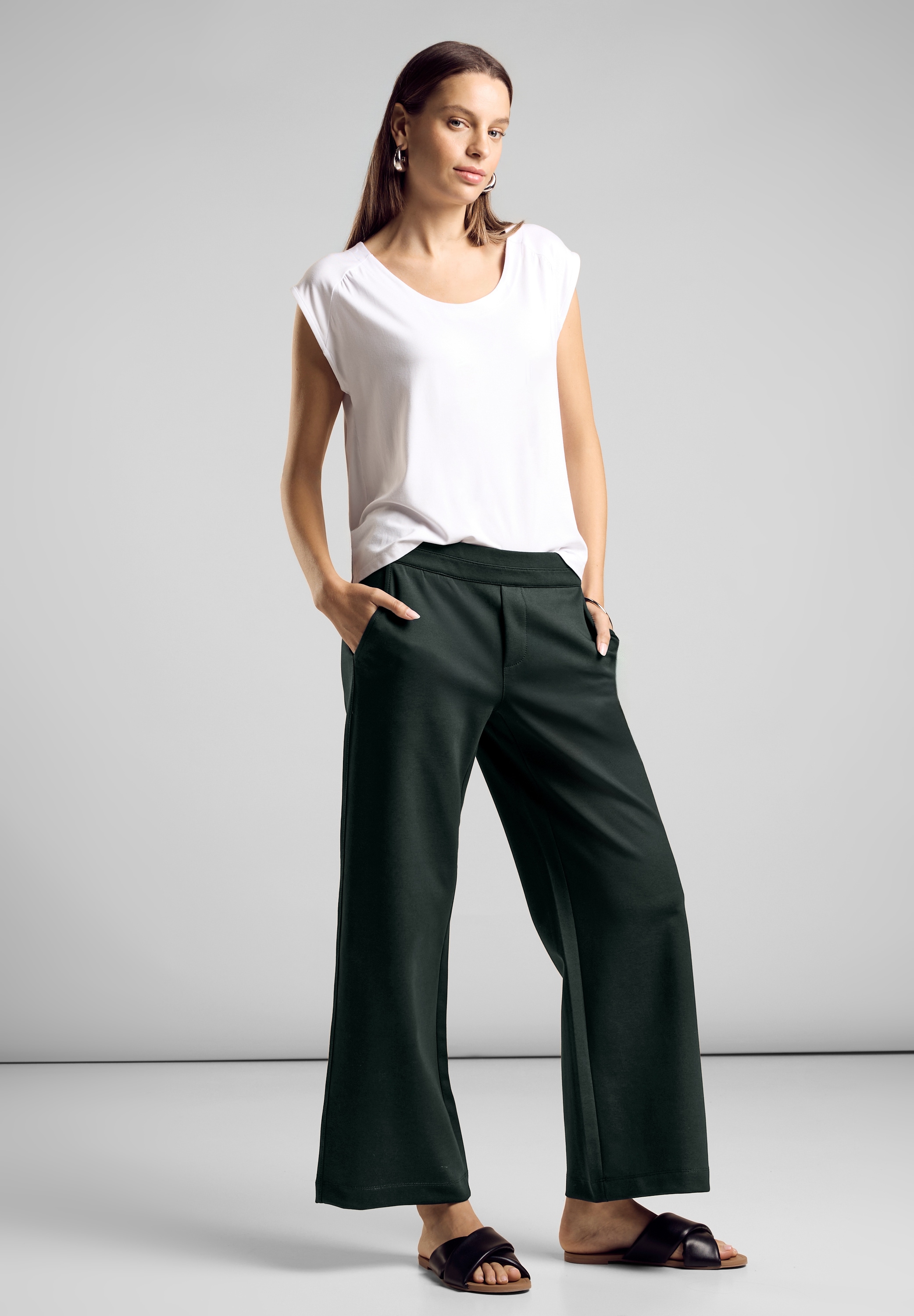 STREET ONE Stoffhose, Middle Waist