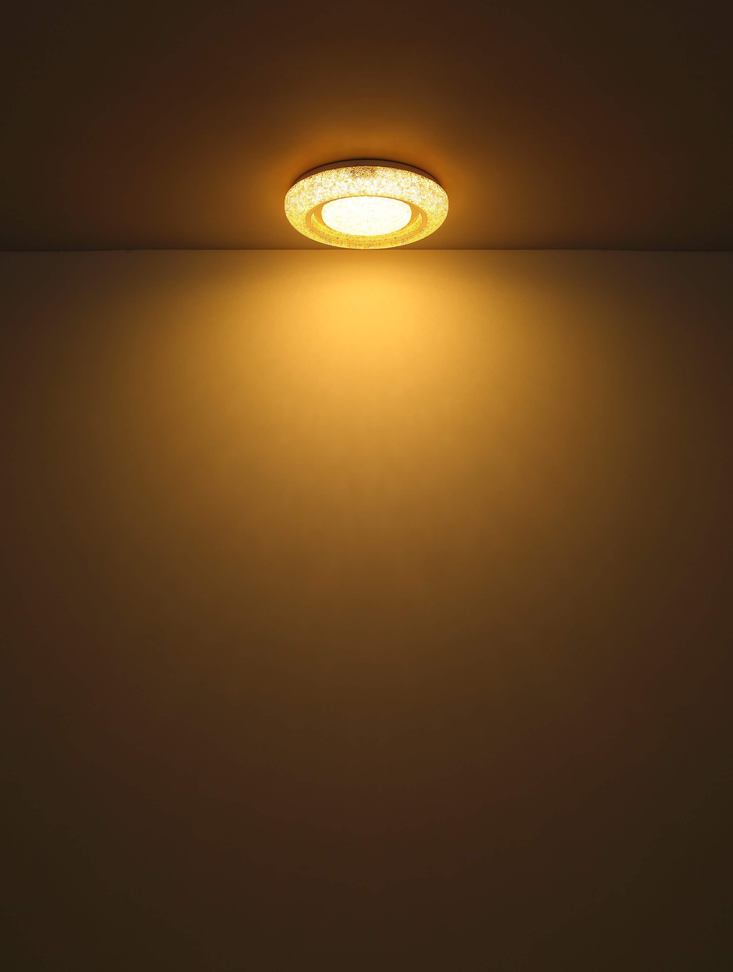 GLOBO LIGHTING LED Deckenleuchte »RADA«, Leuchtmittel LED-Modul | LED fest integriert, Deckenlampe/rund/Wohnzimmer/Schlafzimmer/Kristalle bunt