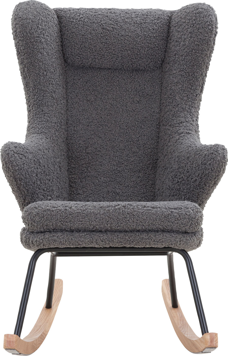Thumbnail - SalesFever Schaukelsessel "Komfortabler Schaukelstuhl zum Entspannen" Bezug in Teddyfell-Optik