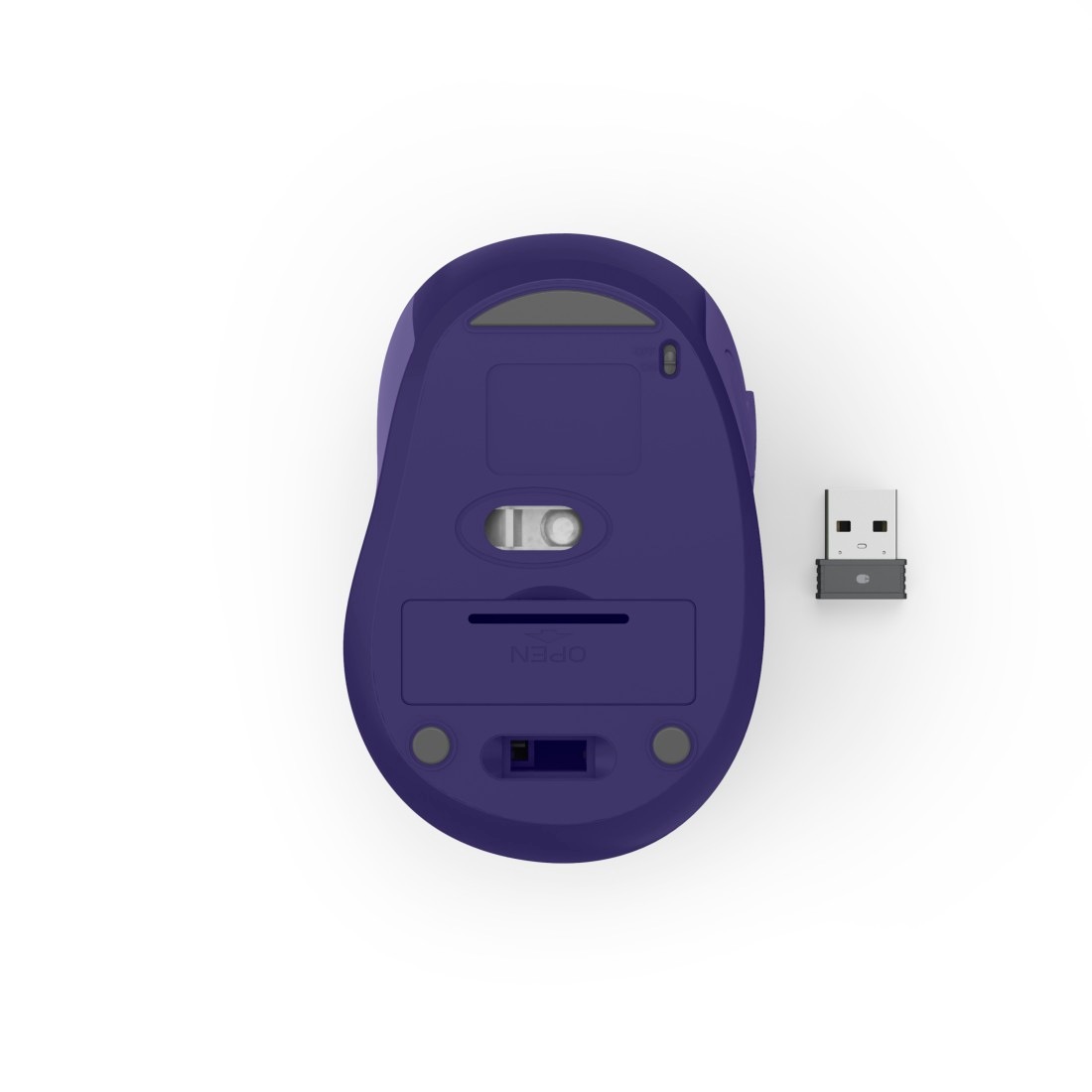 Hama Maus »Funkmaus WM-400 ergonomisch optisch 6 Tasten leise« Funk Ergonomisch, flüsterleise, 6 Tasten, DPI-Schalter, USB-Empfänger