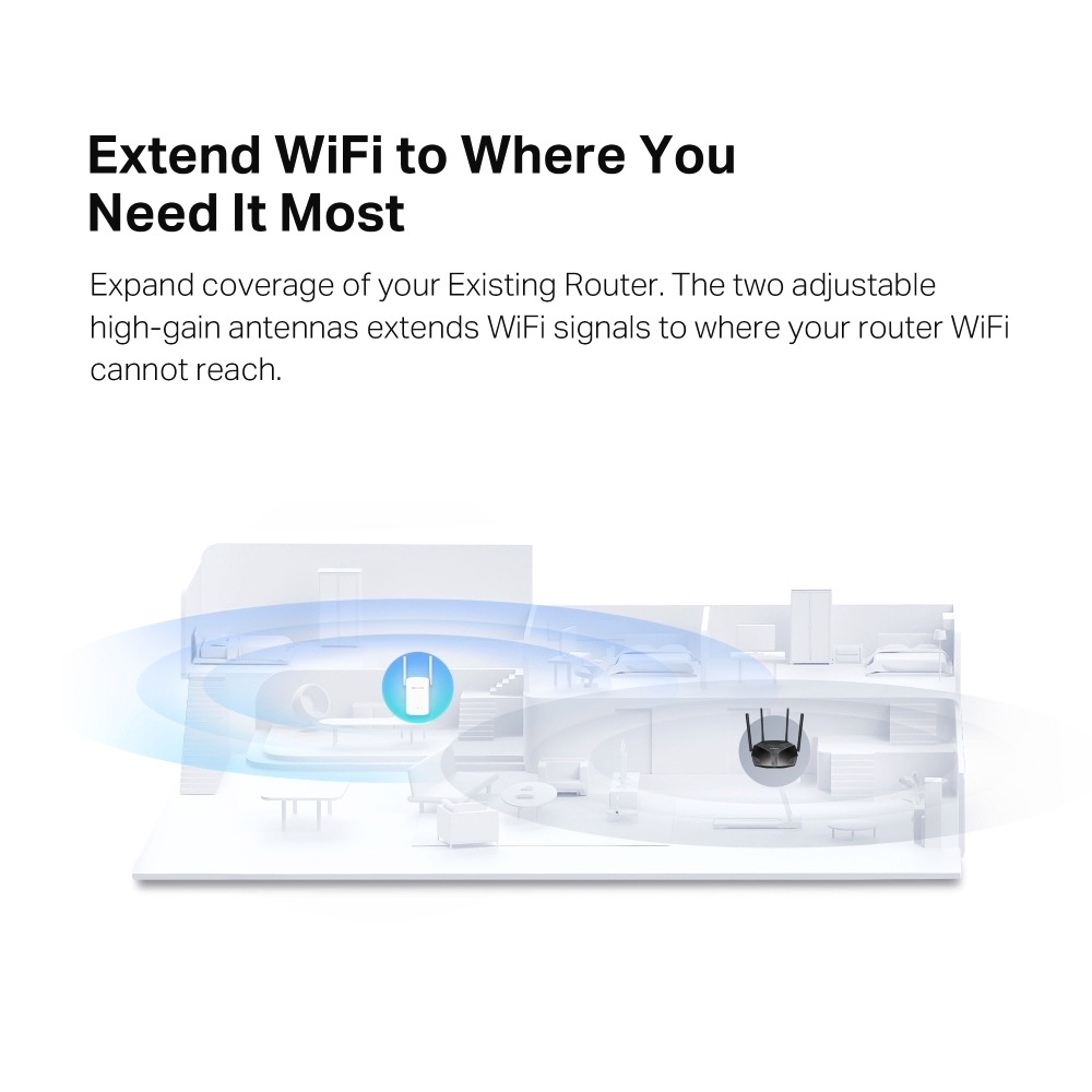 TP-Link WLAN-Repeater »Mercusys ME60X AX1500 Wi-Fi Range Extender«