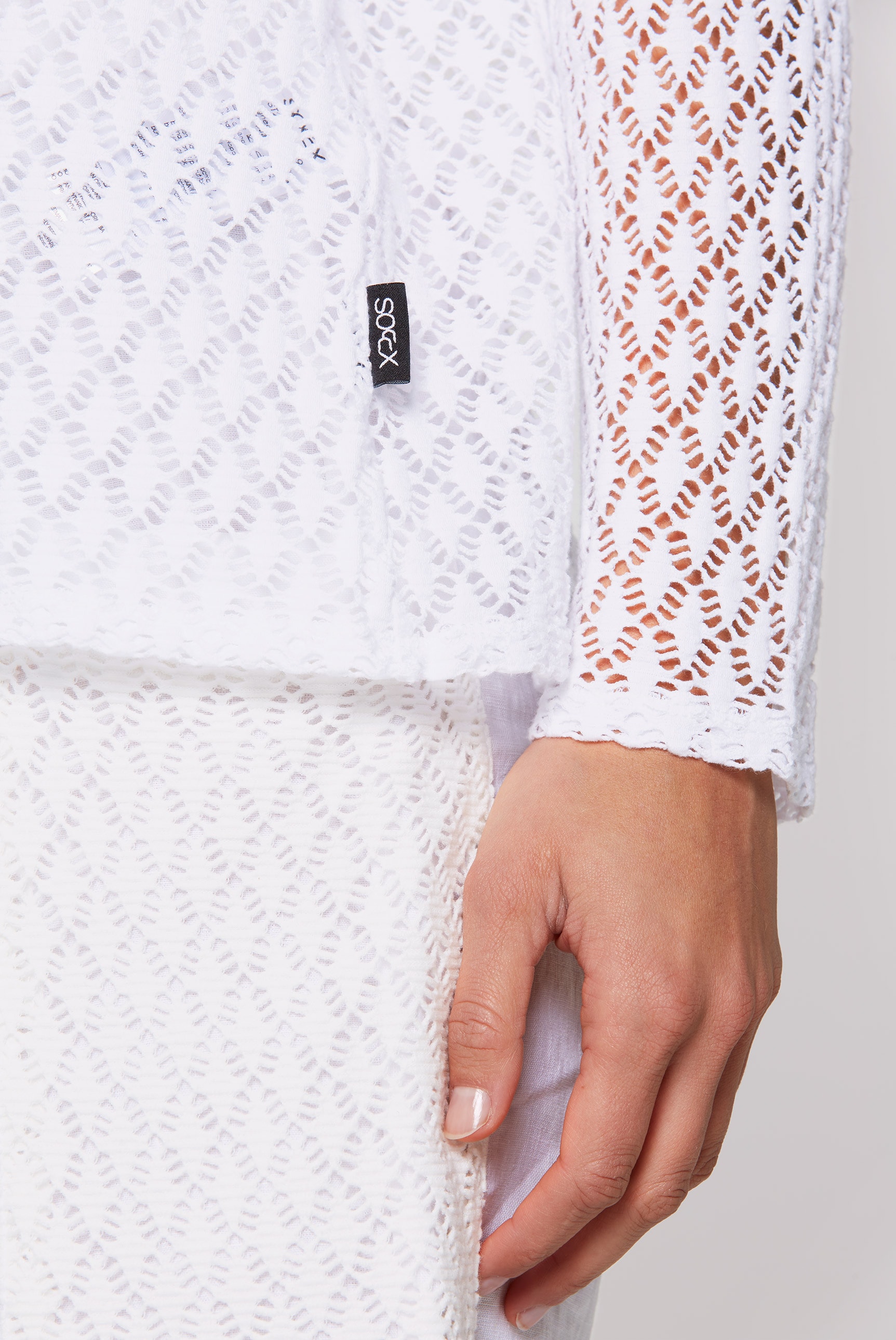 SOCCX Langarmshirt, mit Lochmuster