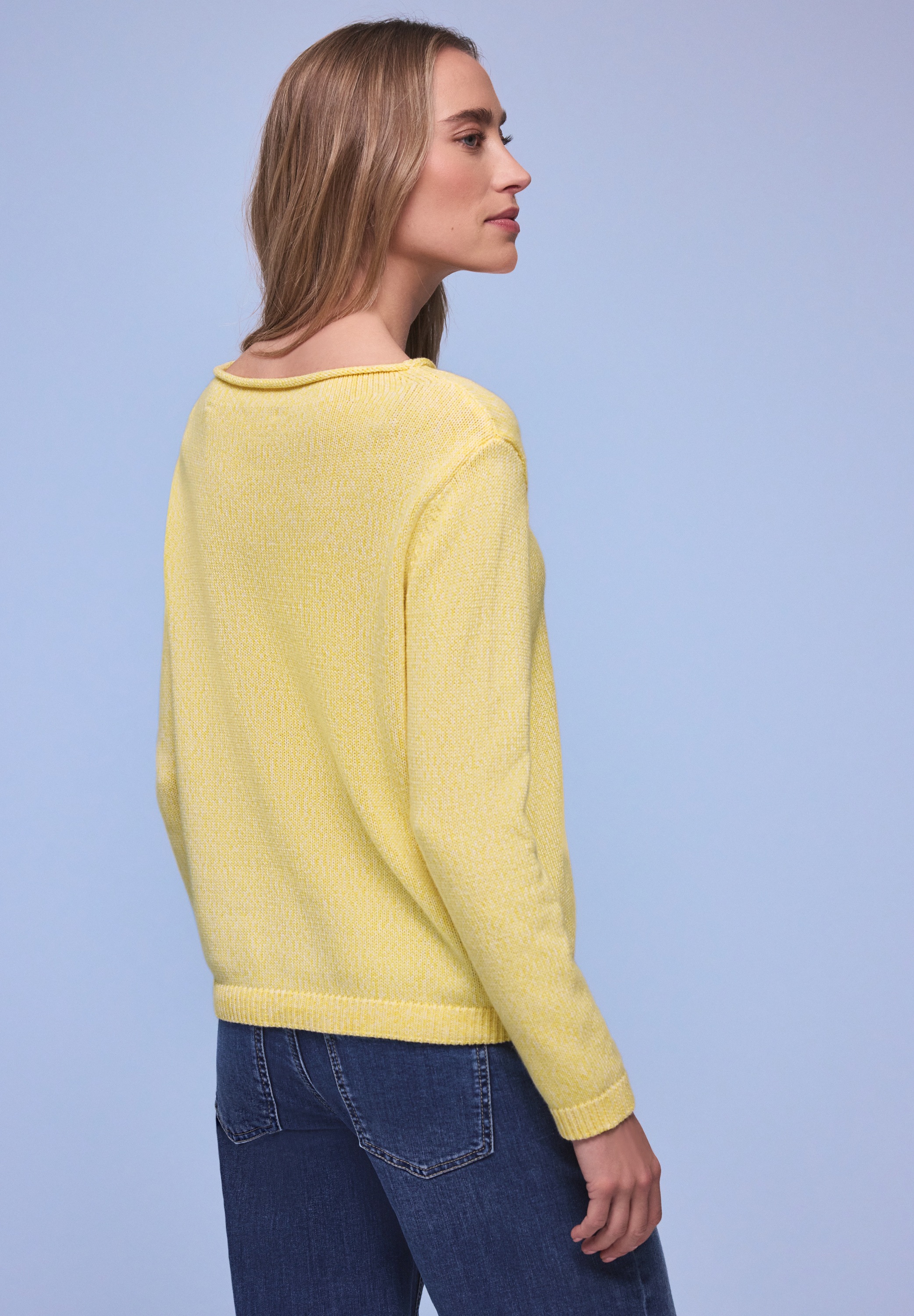 STREET ONE Strickpullover im Two-Tone-Look günstig online kaufen