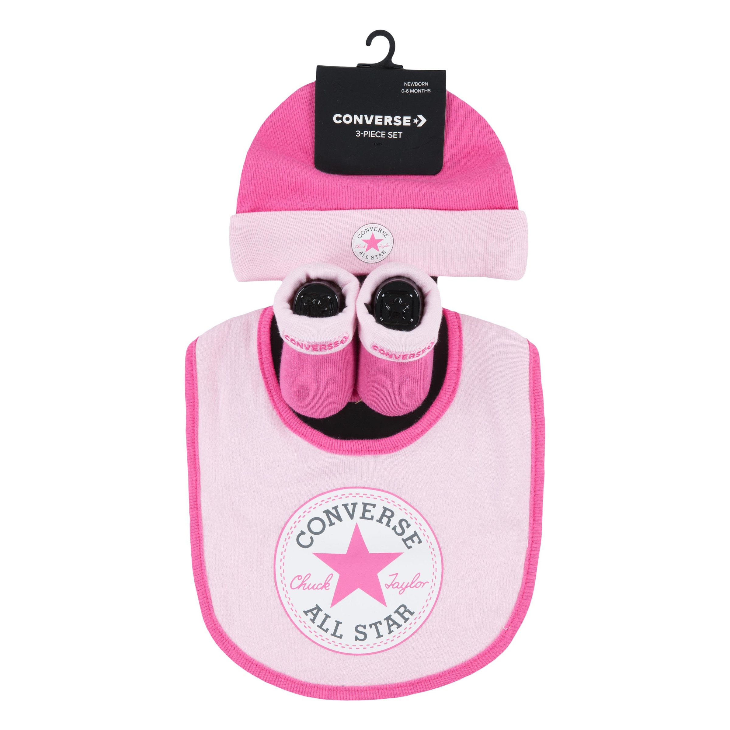 Converse Neugeborenen-Geschenkset »CHUCK INFANT HAT BIB BOOTIE SET 3PC«, für Babys