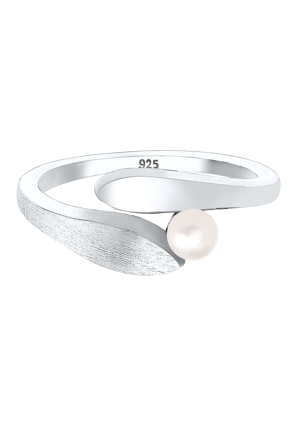 Elli Perlenring »Perlen Weiß Rund 925 Sterling Silber«