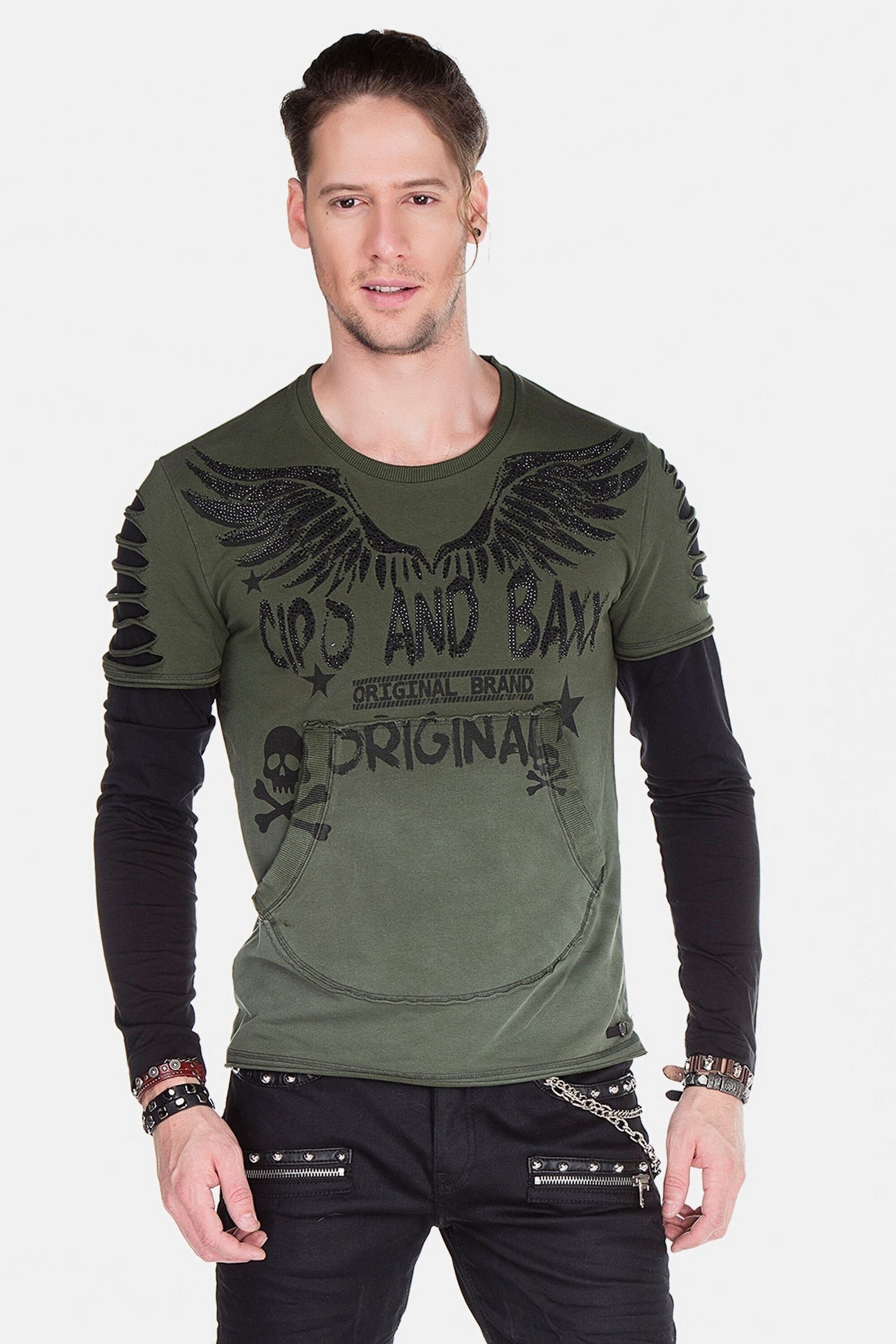 Cipo & Baxx Sweatshirt "Sweatshirts", (1 tlg.), mit Motiv-Print, CL-265 günstig online kaufen