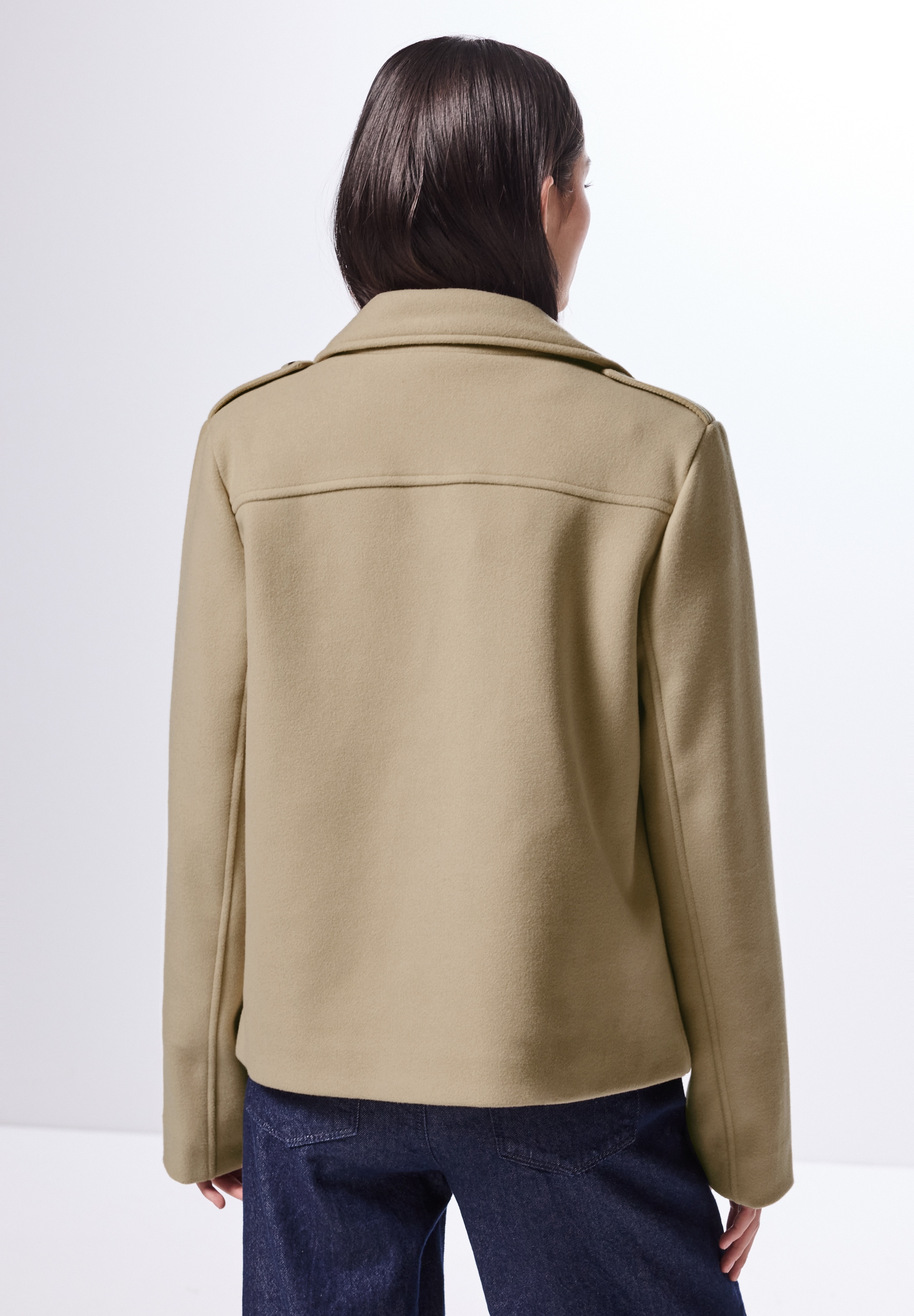 STREET ONE STUDIO Kurzjacke, ohne Kapuze, mit Reverskragen