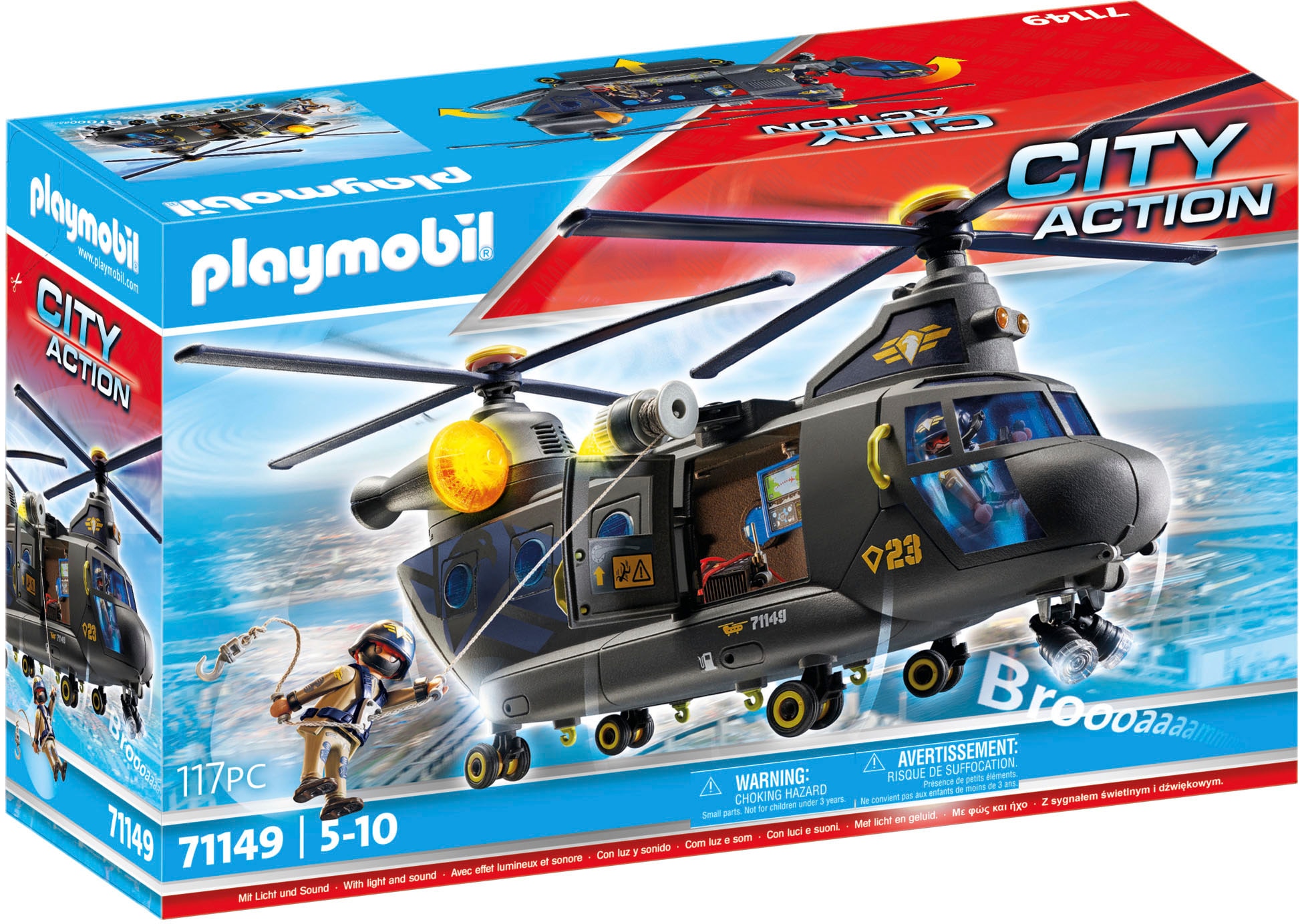 Konstruktions-Spielset »SWAT-Rettungshelikopter (71149), City Action«, (117 St.), Made...
