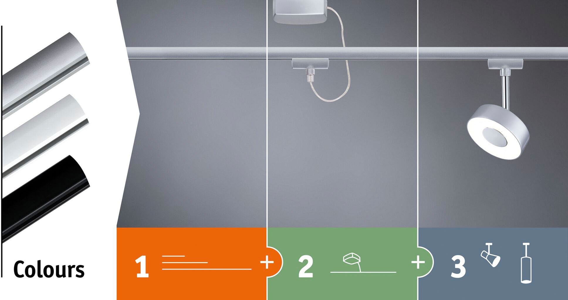 Paulmann Schienensystem-Leuchten »URail Spot Circle 2-Step-White 5W 230V«