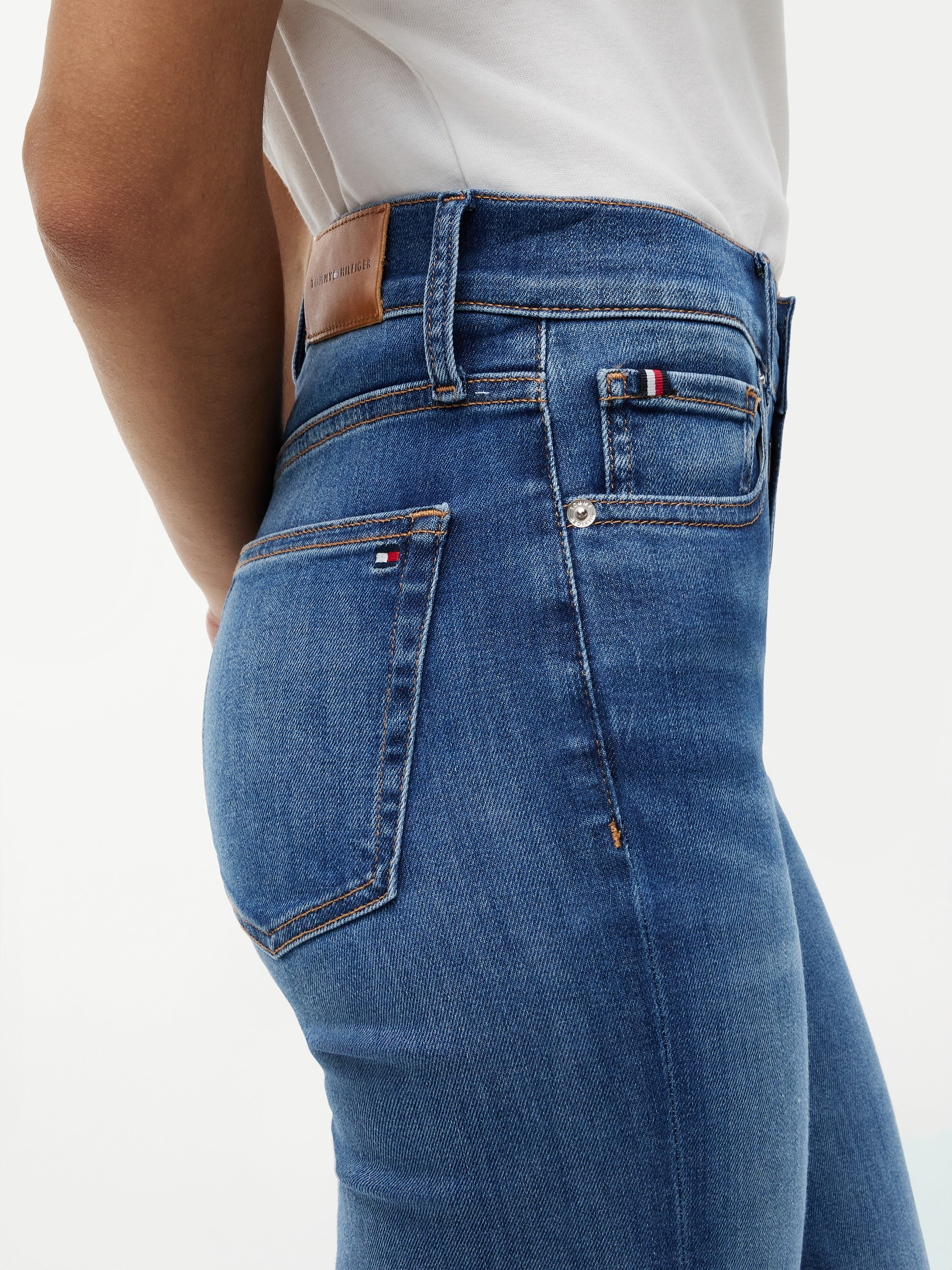 Tommy Hilfiger Bootcut-Jeans »FLARE KATY RW« Baumwollmischung, Stretch, in ausgestellter Form