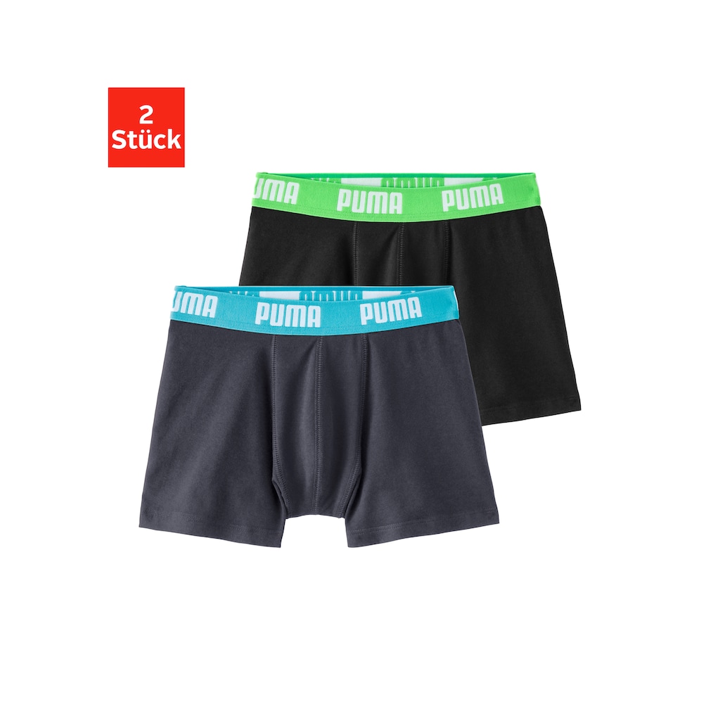 PUMA Boxer, (Packung, 2 St.), mit Logo Webbund