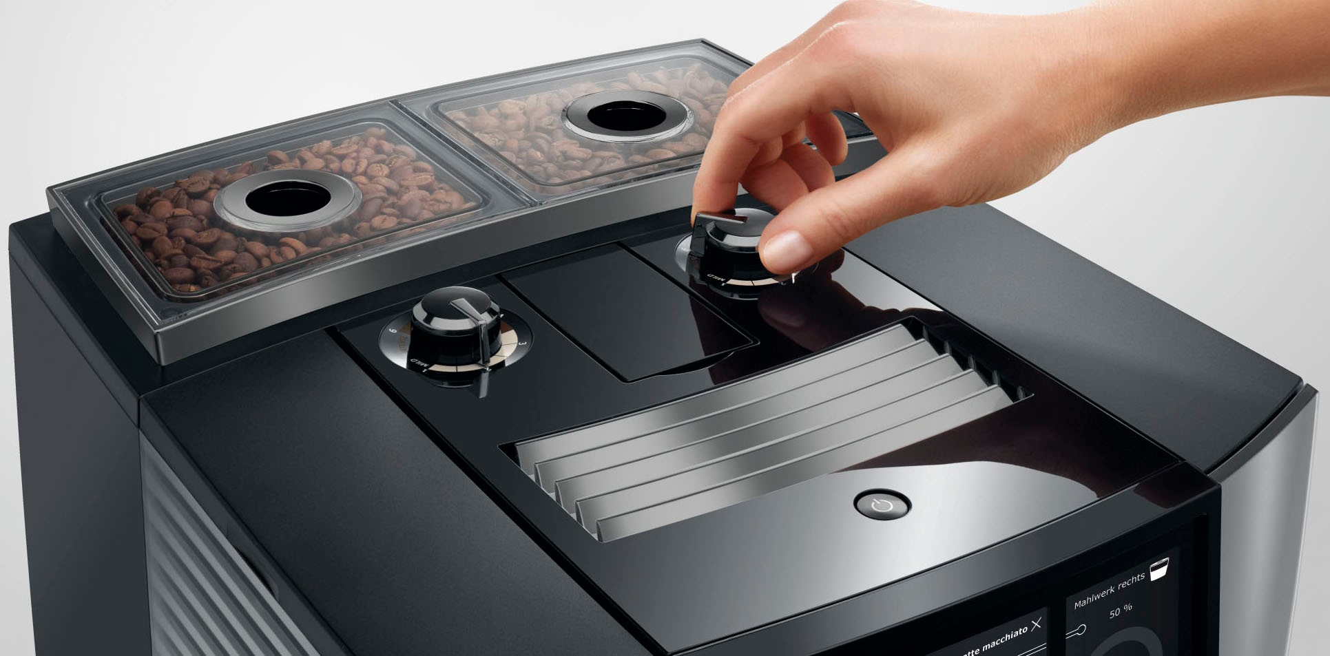 JURA Kaffeevollautomat »15706 J10 twin Diamond Onyx (EA)«