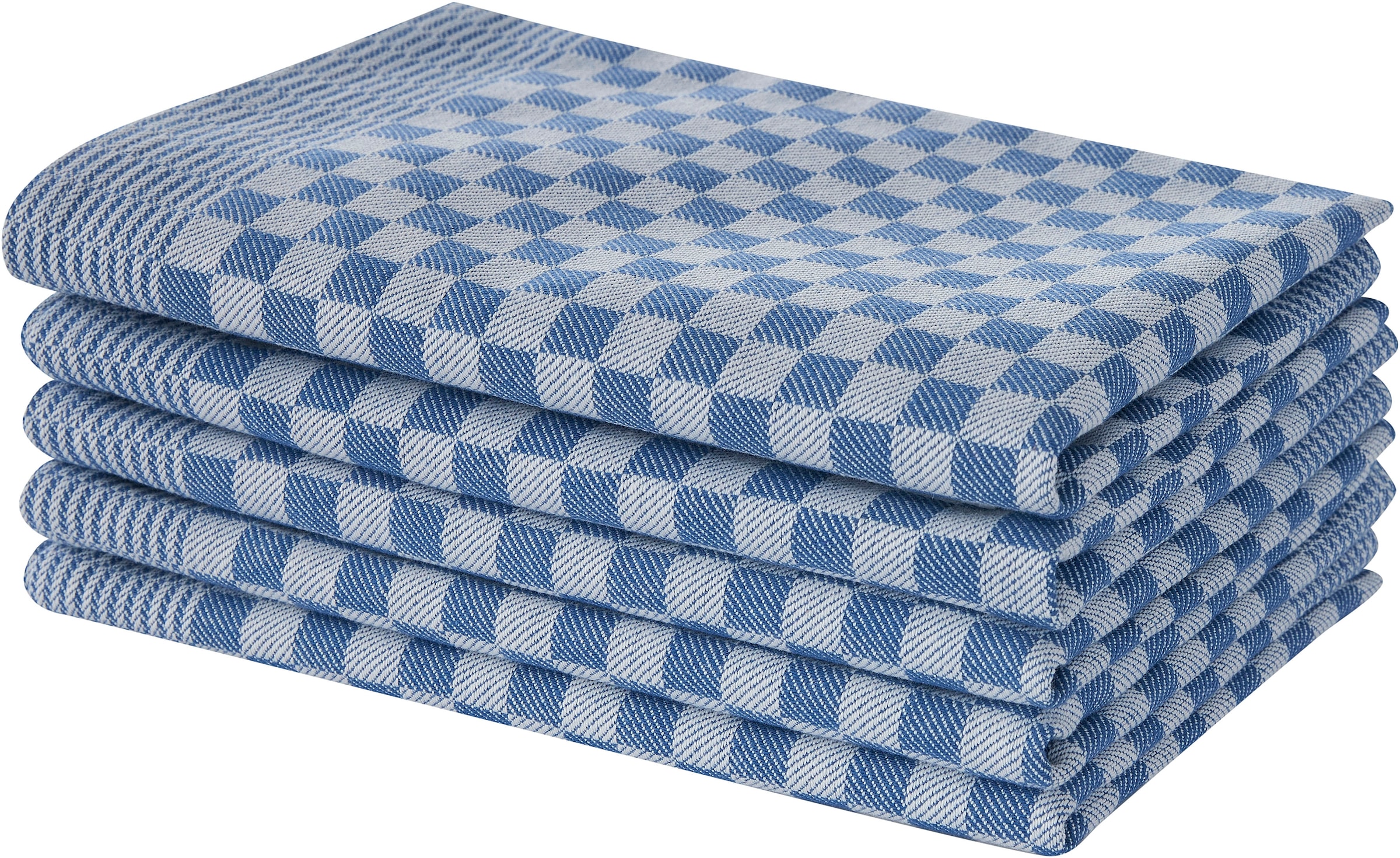 OTTO home Geschirrtuch »Keersten« Grubentuch, 100 % Baumwolle, 5er-Set, 70 × 50 cm, Attraktives Design