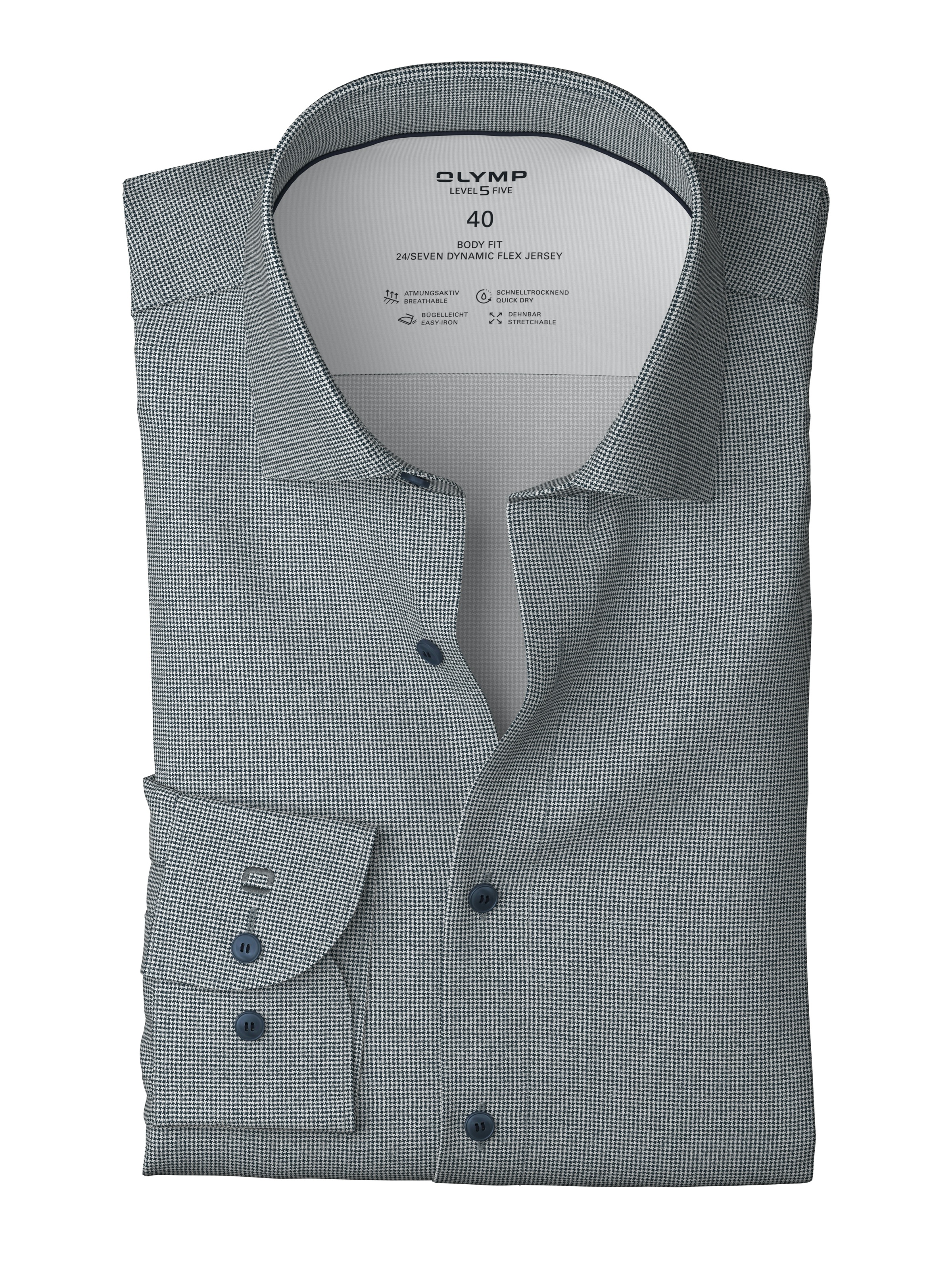 OLYMP Langarmhemd "24/7 - Level 5" Body fit, New York Kentkragen, Businessh günstig online kaufen