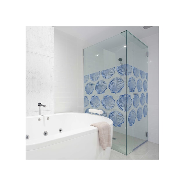 MySpotti Fensterfolie »Look Shells blue«, halbtransparent, glattstatisch  haftend, 90 x 100 cm, statisch haftend kaufen | BAUR