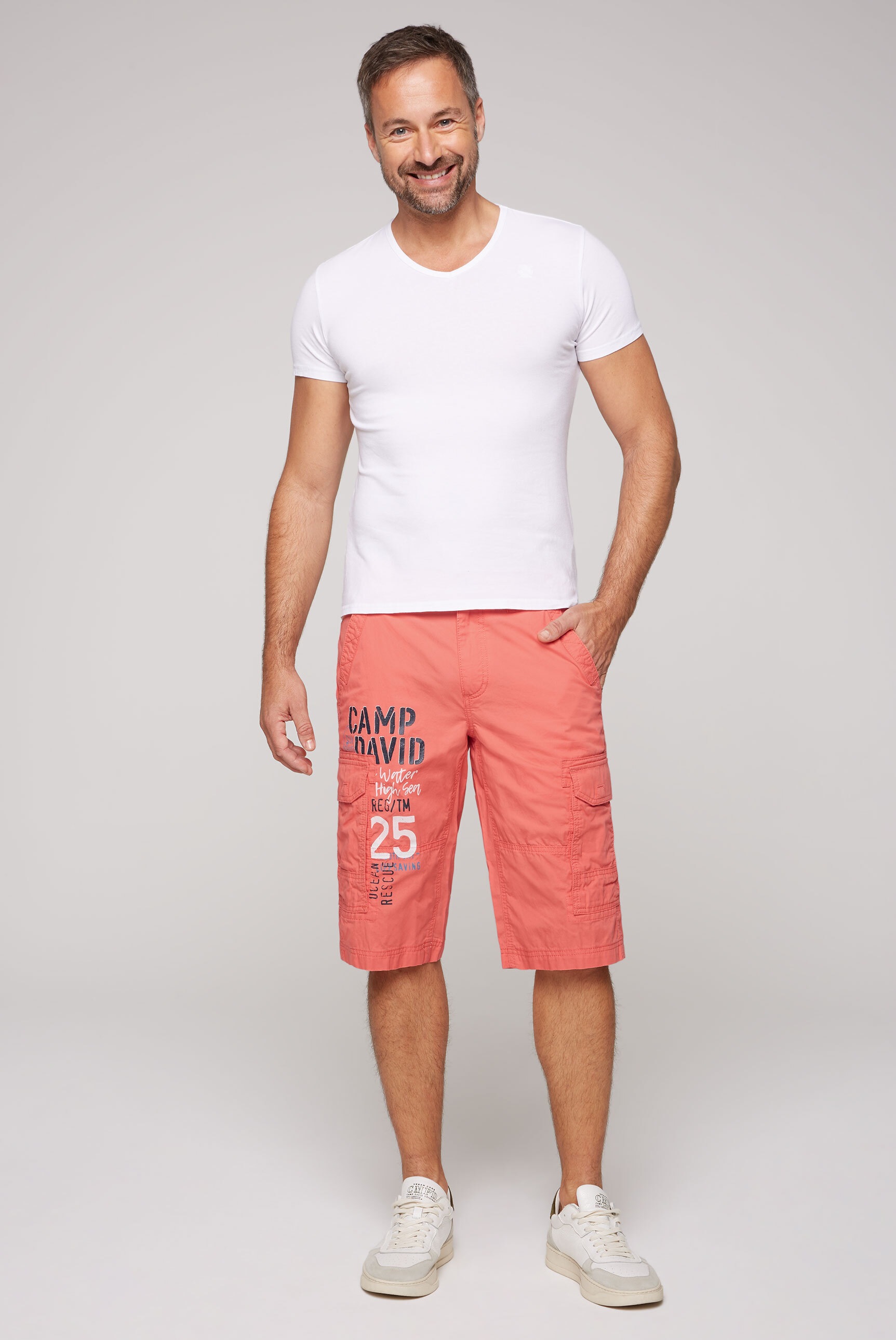 CAMP DAVID Shorts, aus Baumwolle