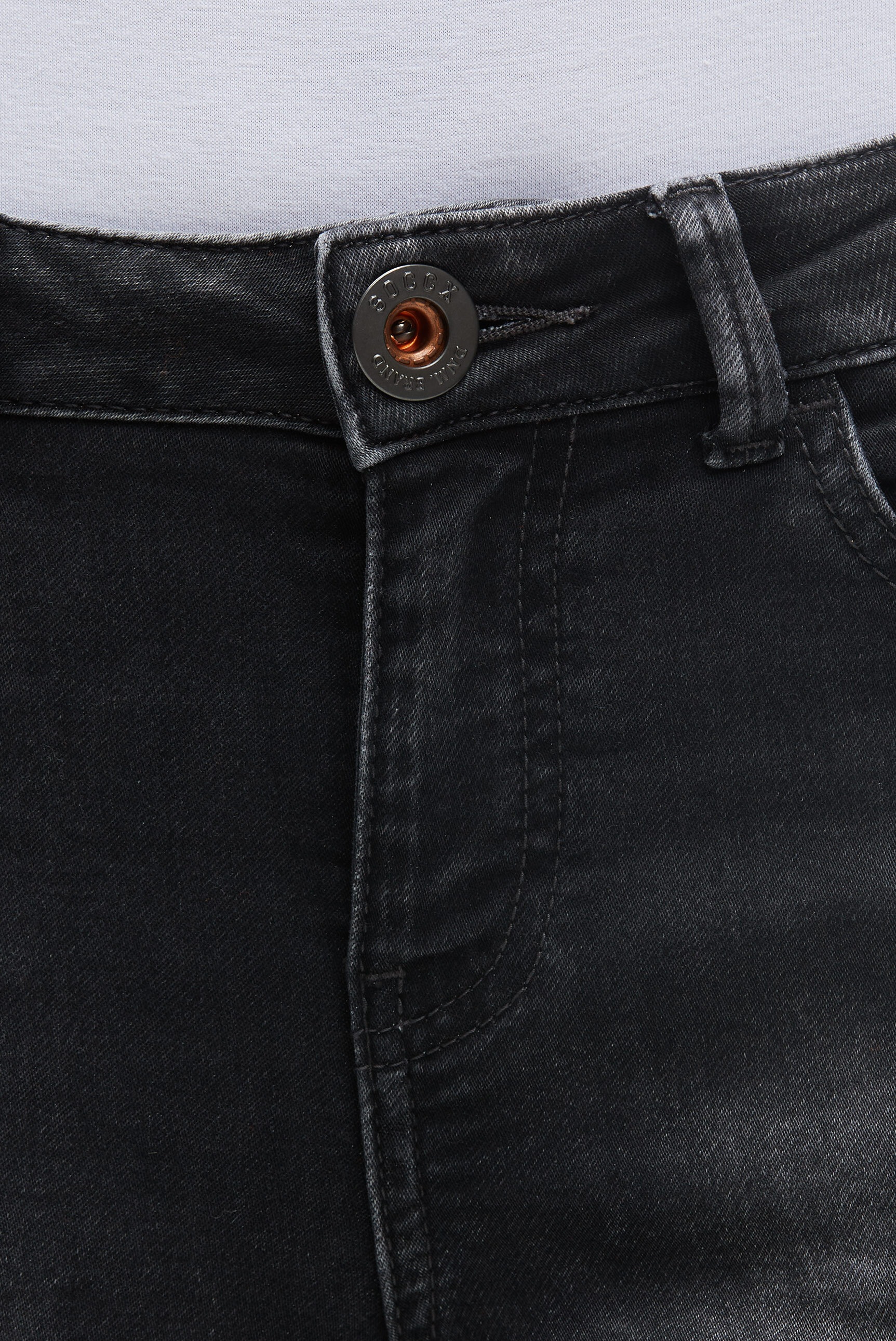 SOCCX Slim-fit-Jeans mit verkürztem Bein