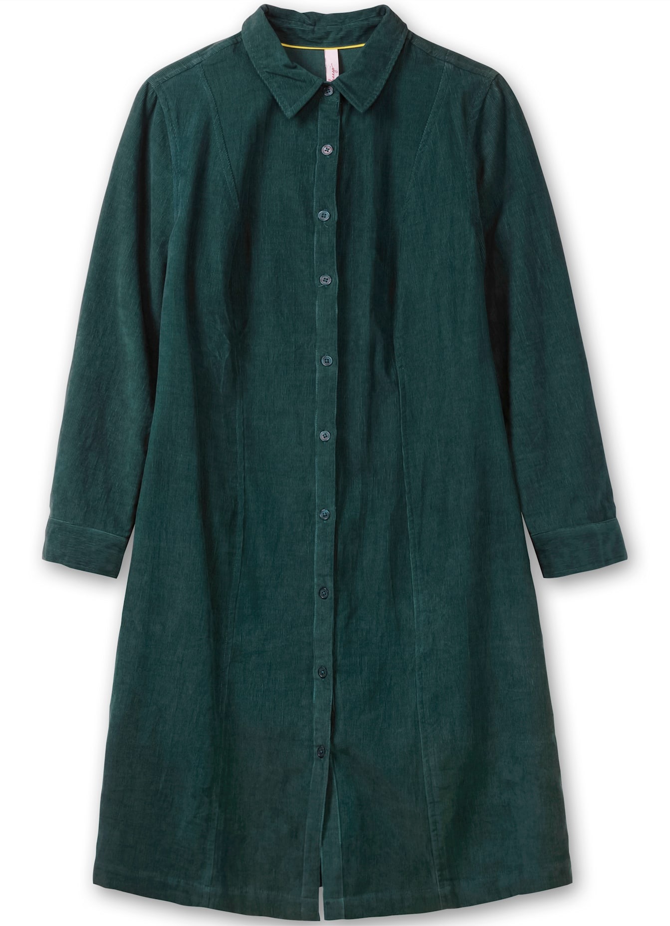 Sheego Cord Dress Women's Dark Green 50 2