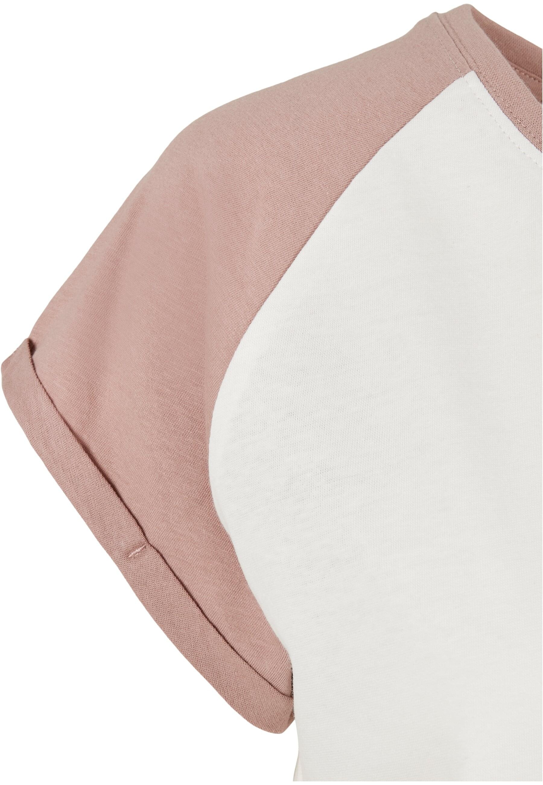 URBAN CLASSICS Kurzarmshirt »Urban Classics Damen Ladies Contrast Raglan Tee«, (1 tlg.)