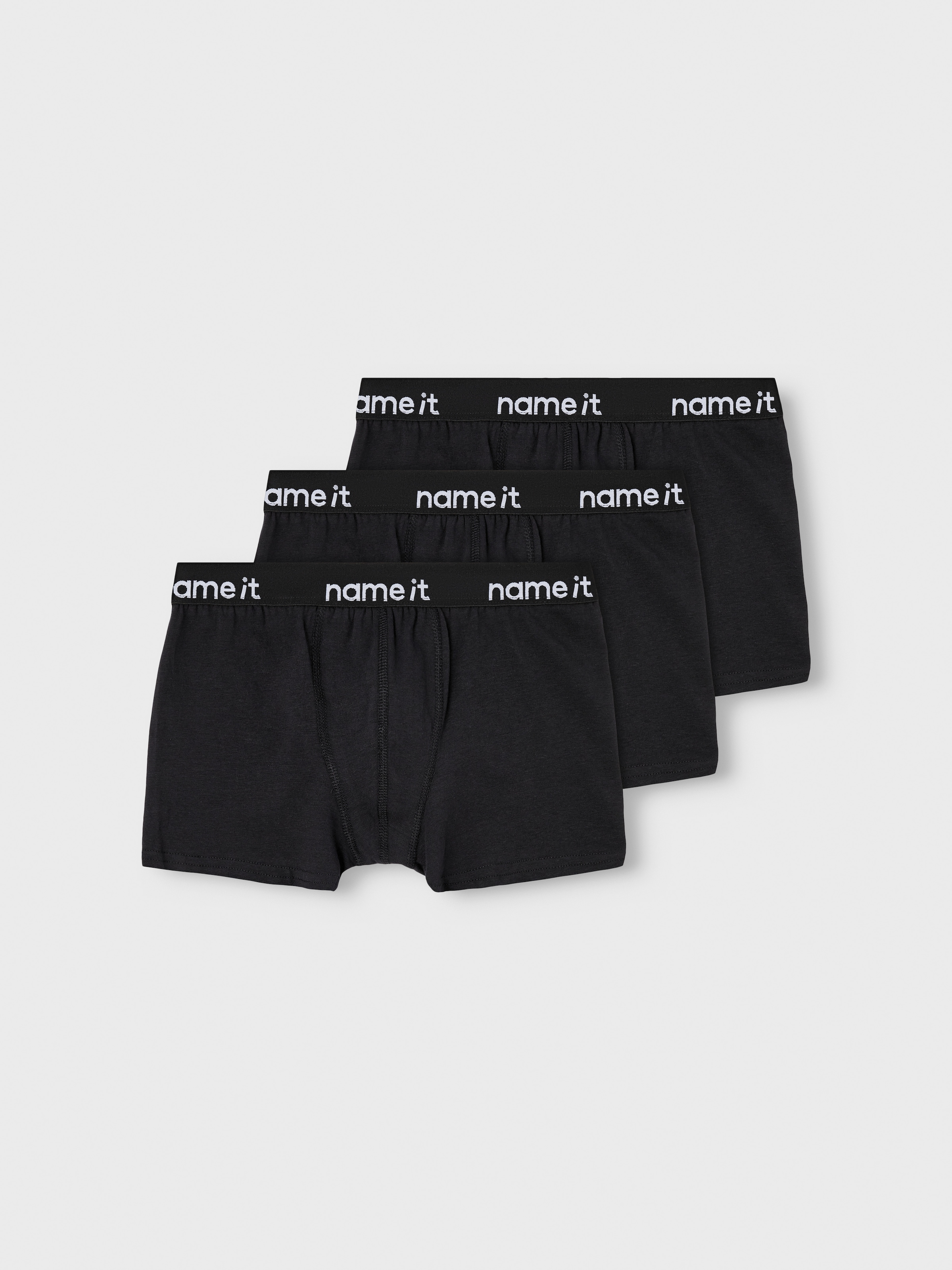 Name It Trunk "NKMBOXER 3P" Packung, 3 Stk. eng, Jersey, Logoschriftzug, angesetztes Bündchen