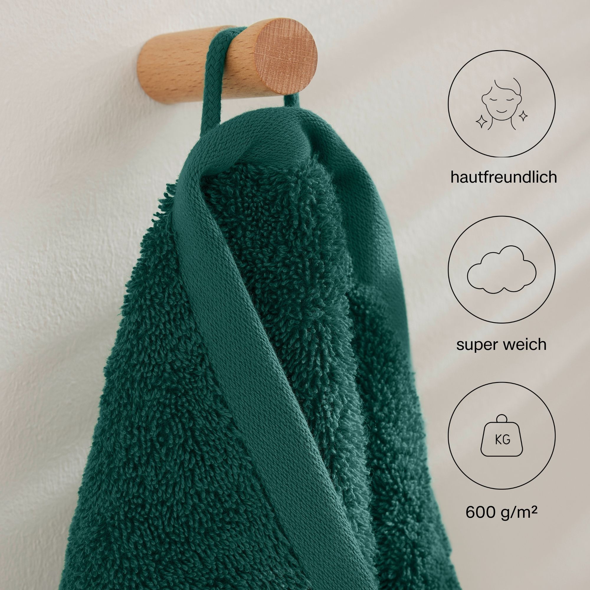 Thumbnail - s.Oliver Handtuch Set "s.Oliver, Premium Qualität, 600 gr/m²," Set 3 Stk. Walkfrottier 1 Gästetuch 30x50 cm, 1 Handtuch ...