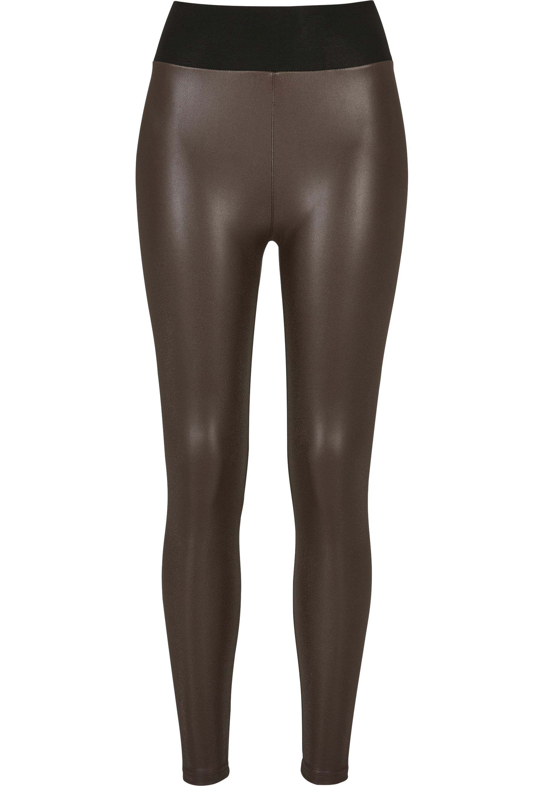 URBAN CLASSICS Leggings "Urban Classics Damen Ladies Faux Leather High Wais günstig online kaufen