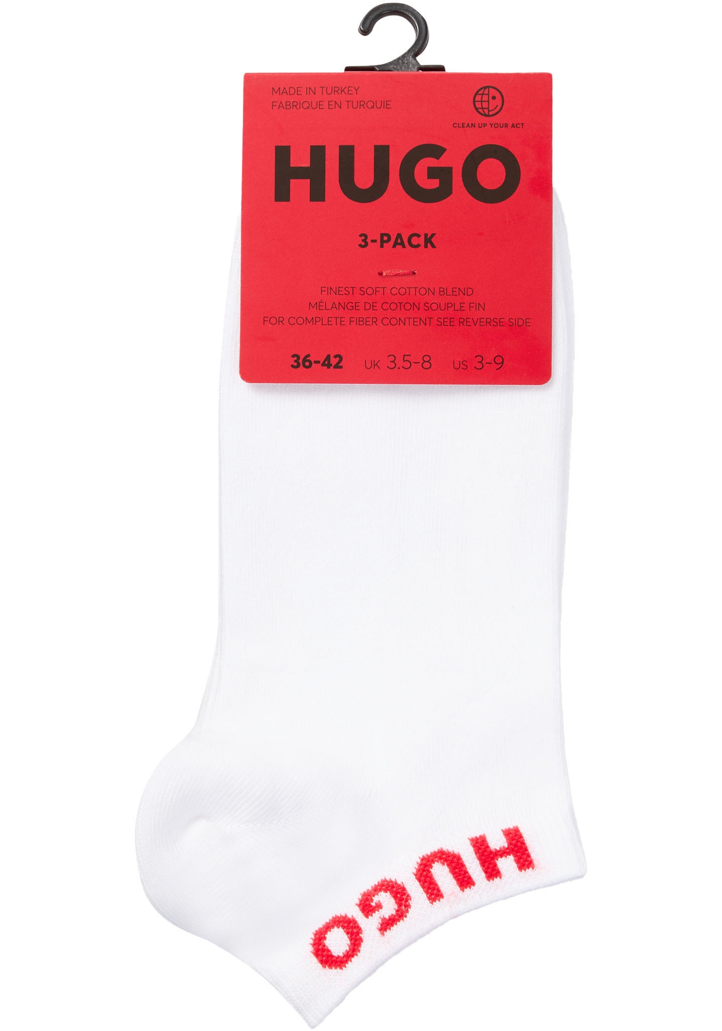 HUGO Underwear Socken "3P AS UNI CC W" Packung, 3er, 3 Stk. tlg. mit kontra günstig online kaufen