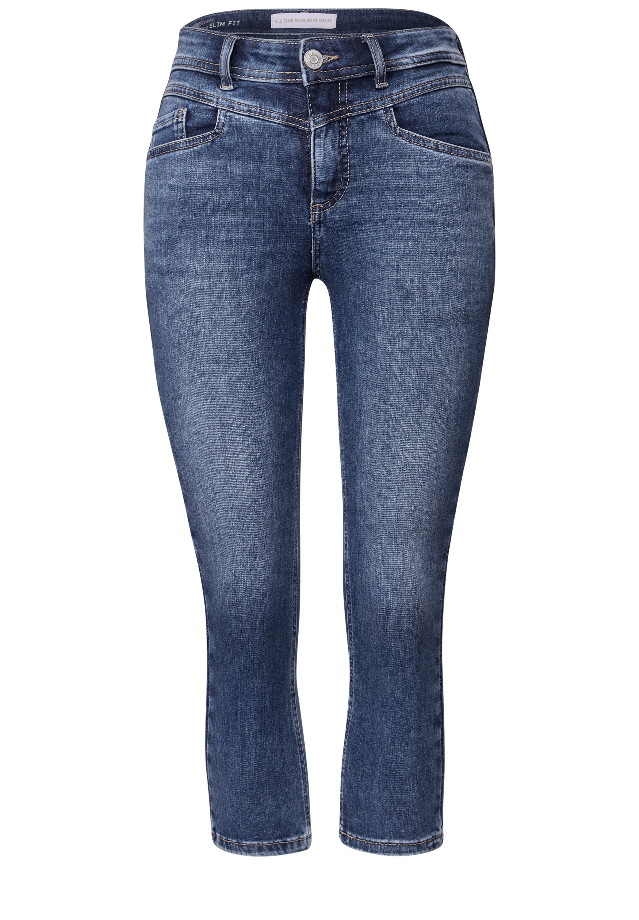 STREET ONE Slim-fit-Jeans, aus Baumwolle mit Stretchanteil