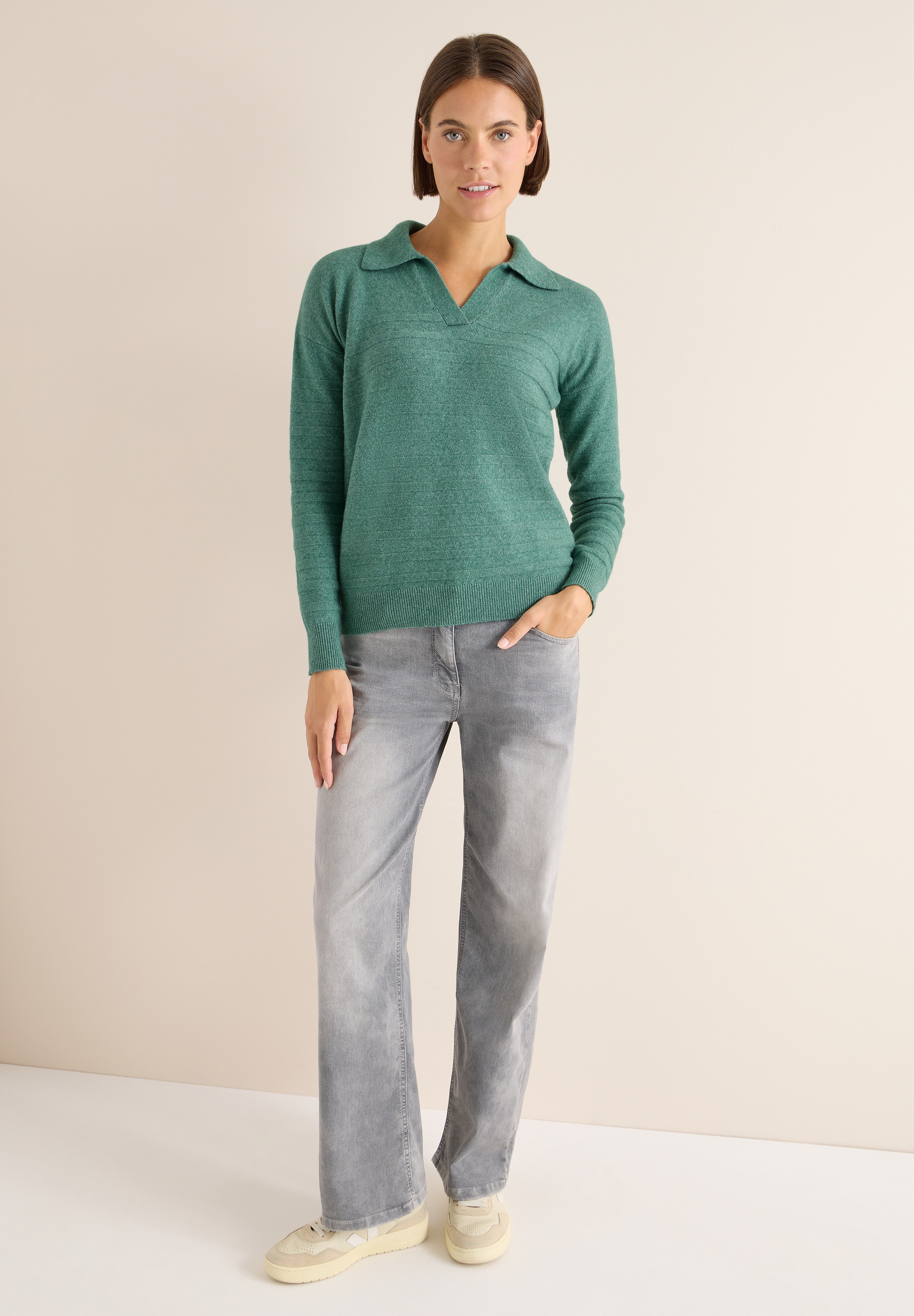 Cecil Strickpullover, im soften Baumwoll-Mix
