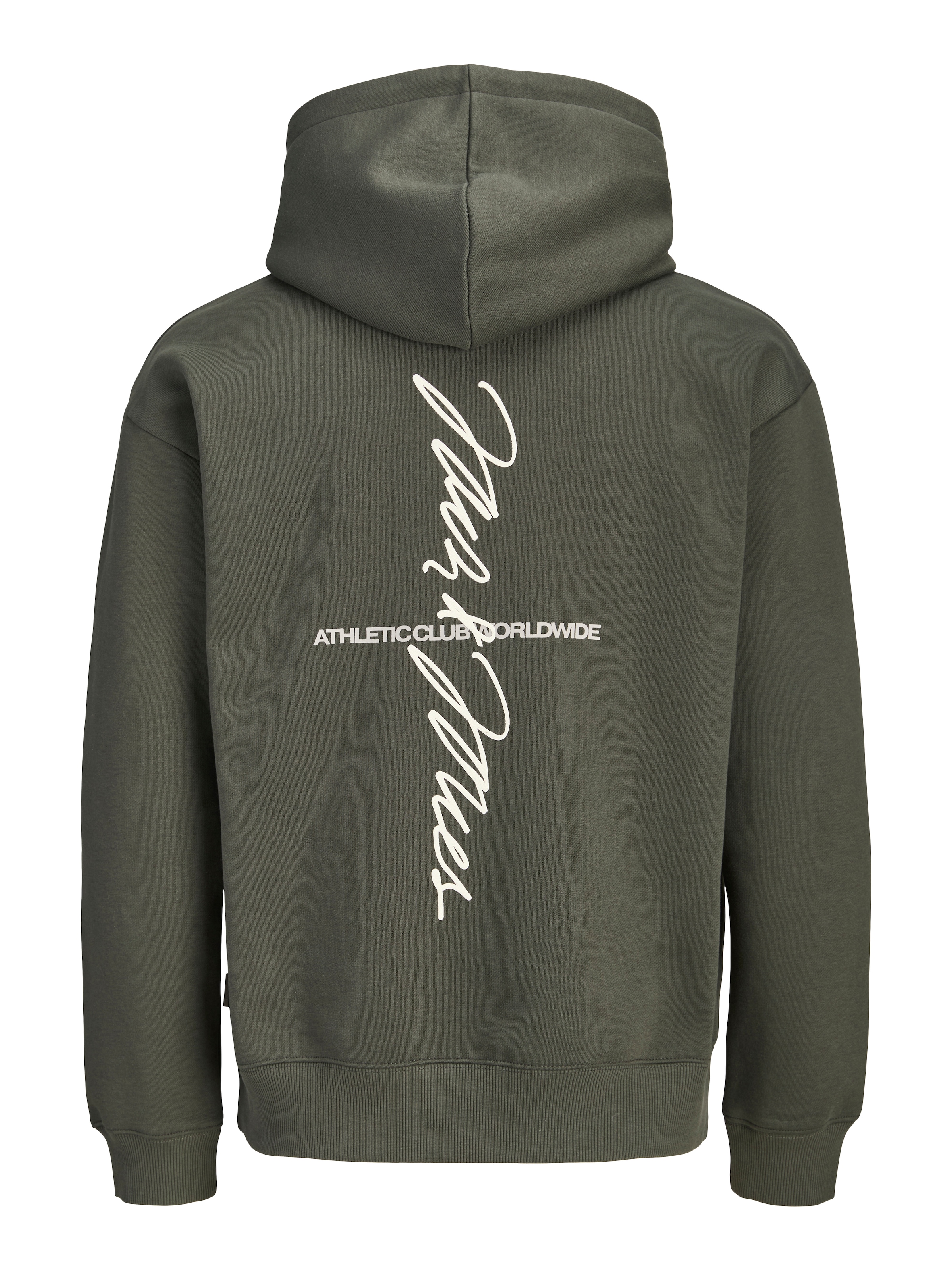 Jack & Jones Kapuzensweatshirt »JCOCLUB BACK SCRIPT PRINT SWEAT HOOD SN«, Baumwollmischung, loose fit
