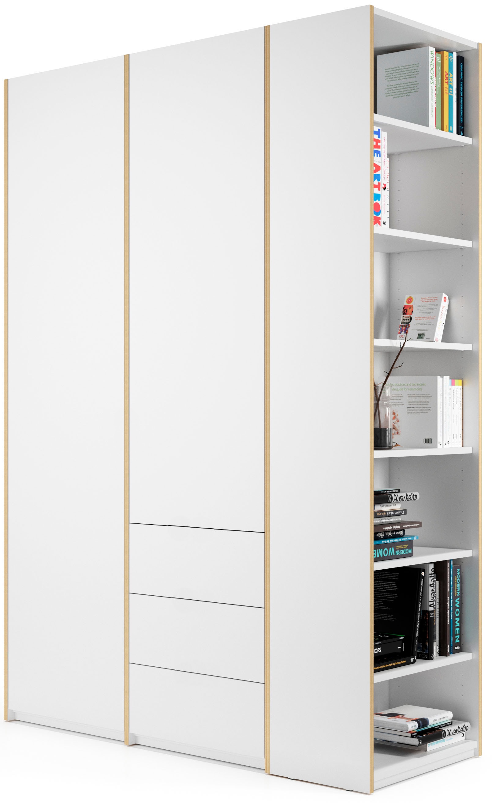 | Variante LIVING SMALL kleinen Kleiderschrank 2«, »Modular rechten BAUR Müller Schrankteil Plus 3 inklusive Schubladen im