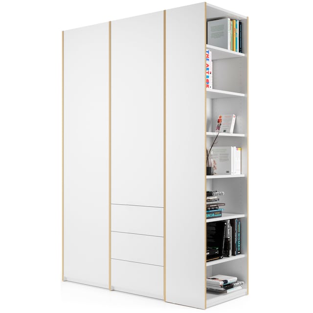 Müller SMALL LIVING Kleiderschrank »Modular Plus Variante 2«, inklusive 3  kleinen Schubladen im rechten Schrankteil | BAUR