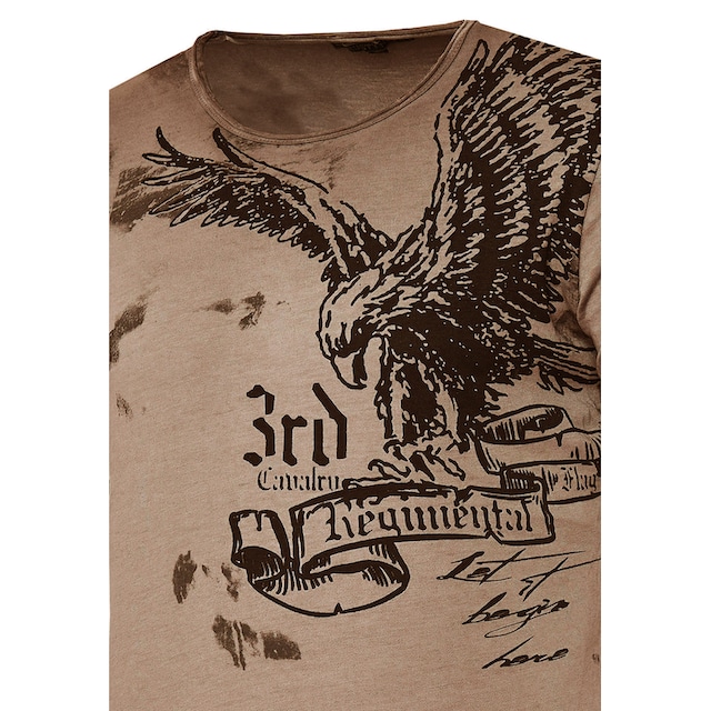 Rusty Neal T-Shirt, mit Adler-Print ▷ für | BAUR