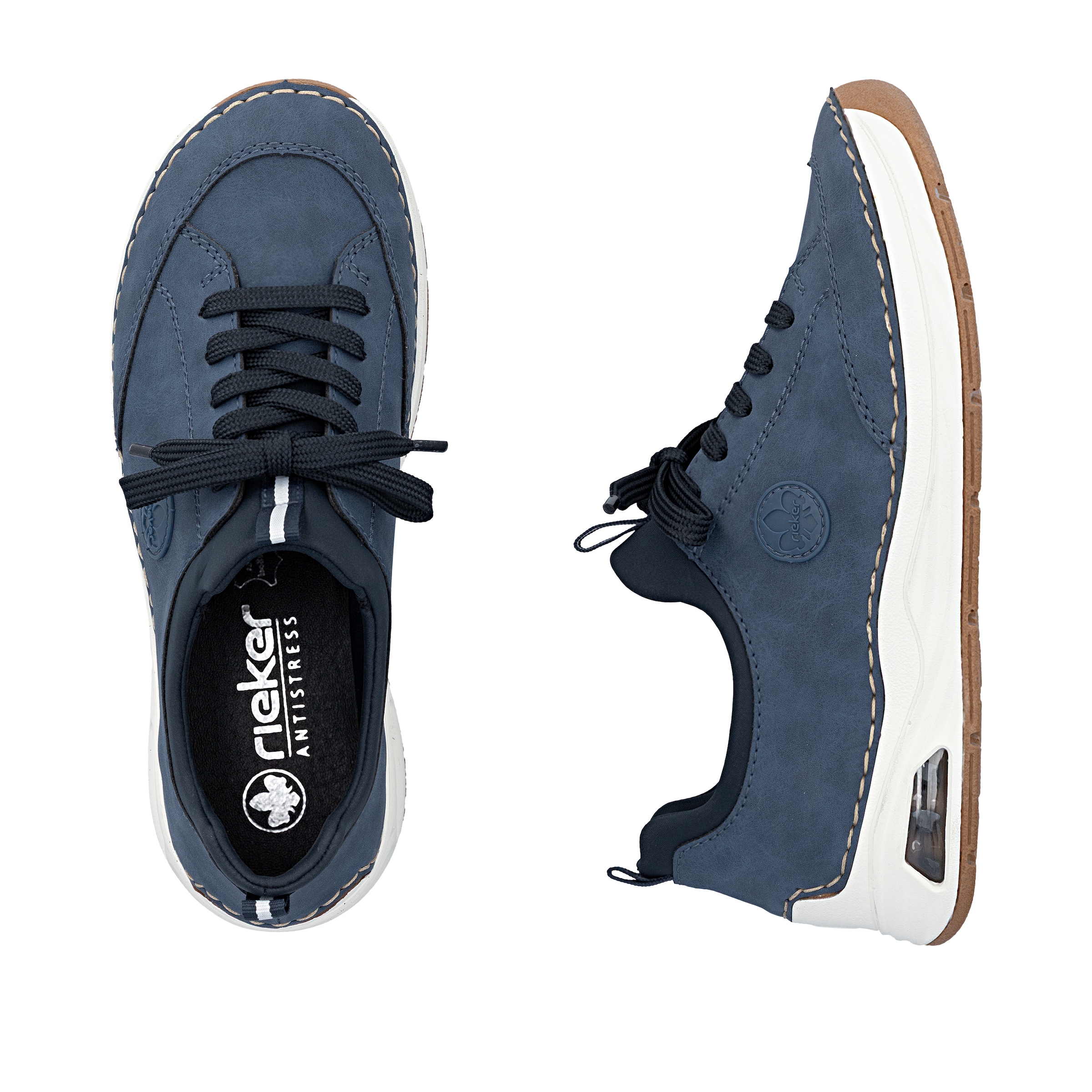 Rieker Slip-On Sneaker  Schlupfschuh, Freizeitsneaker, Halbschuh mit elastischem Einstieg