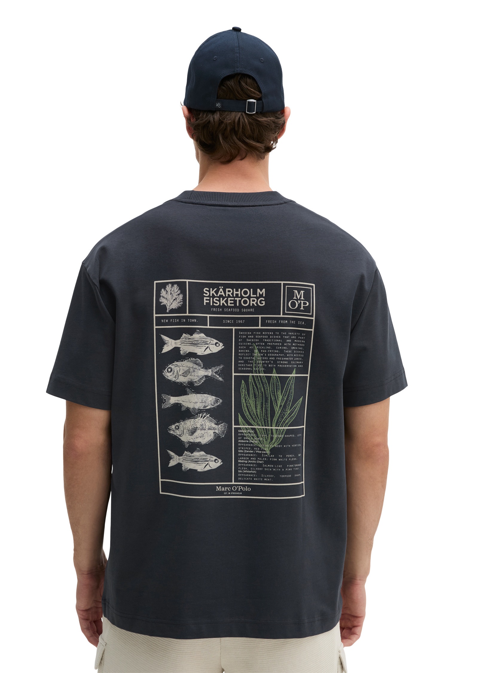 Marc O'Polo T-Shirt »mit maritimer Rückenprint«