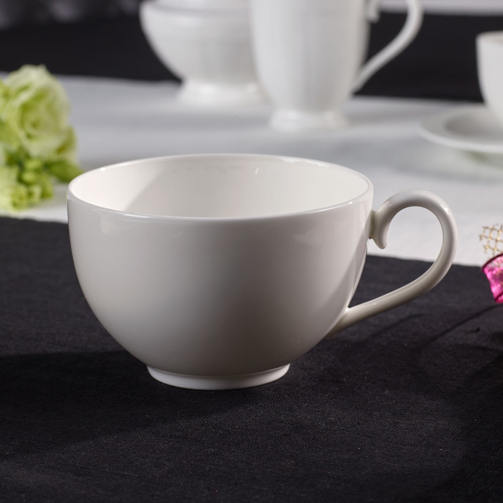 Villeroy & Boch Tasse »Cappuccinotassen mit Untertassen White Pearl 310 ml 6er Set weiß«
