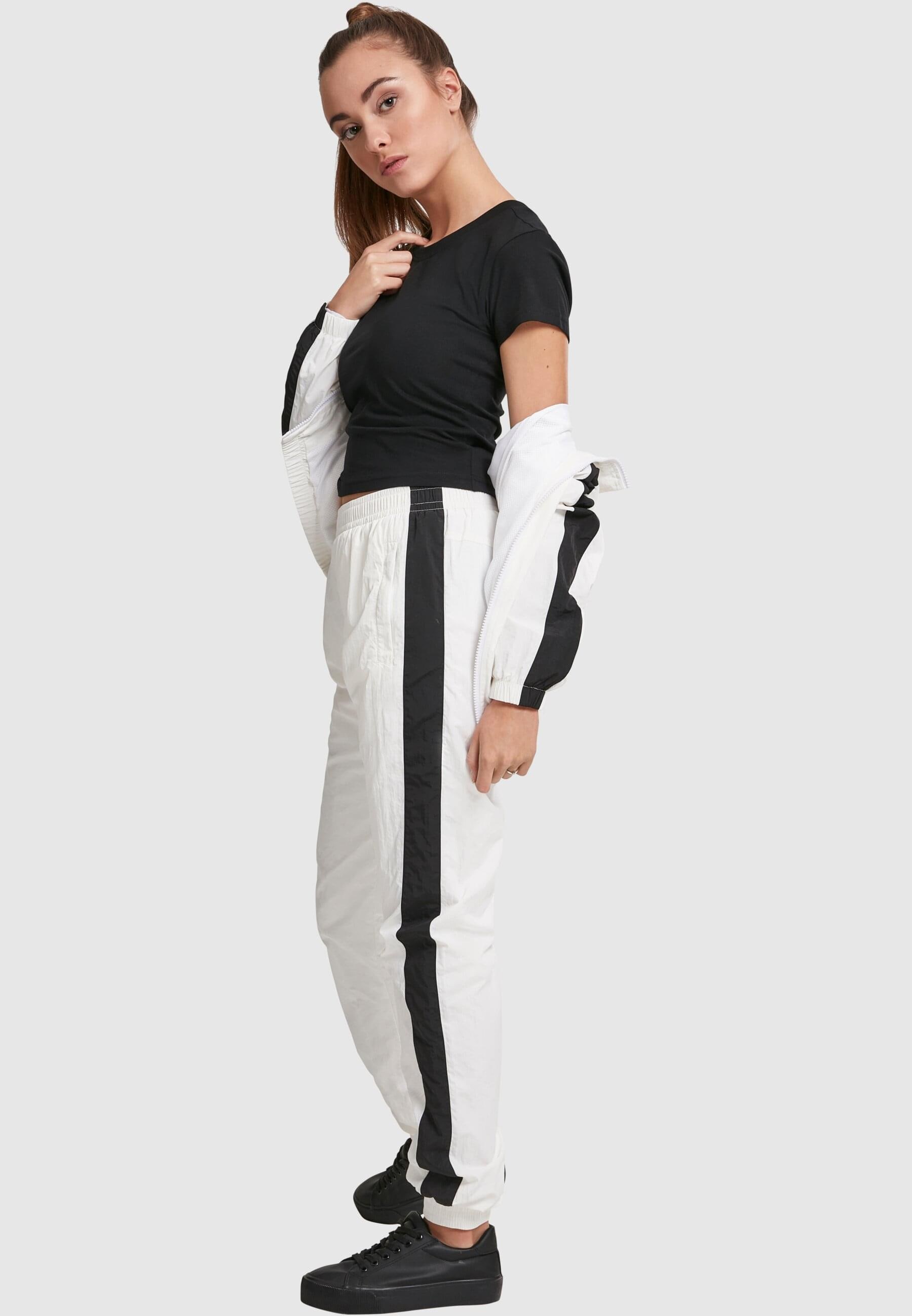 URBAN CLASSICS Stoffhose »Urban Classics Damen Ladies Striped Crinkle Pants«, (1 tlg.)