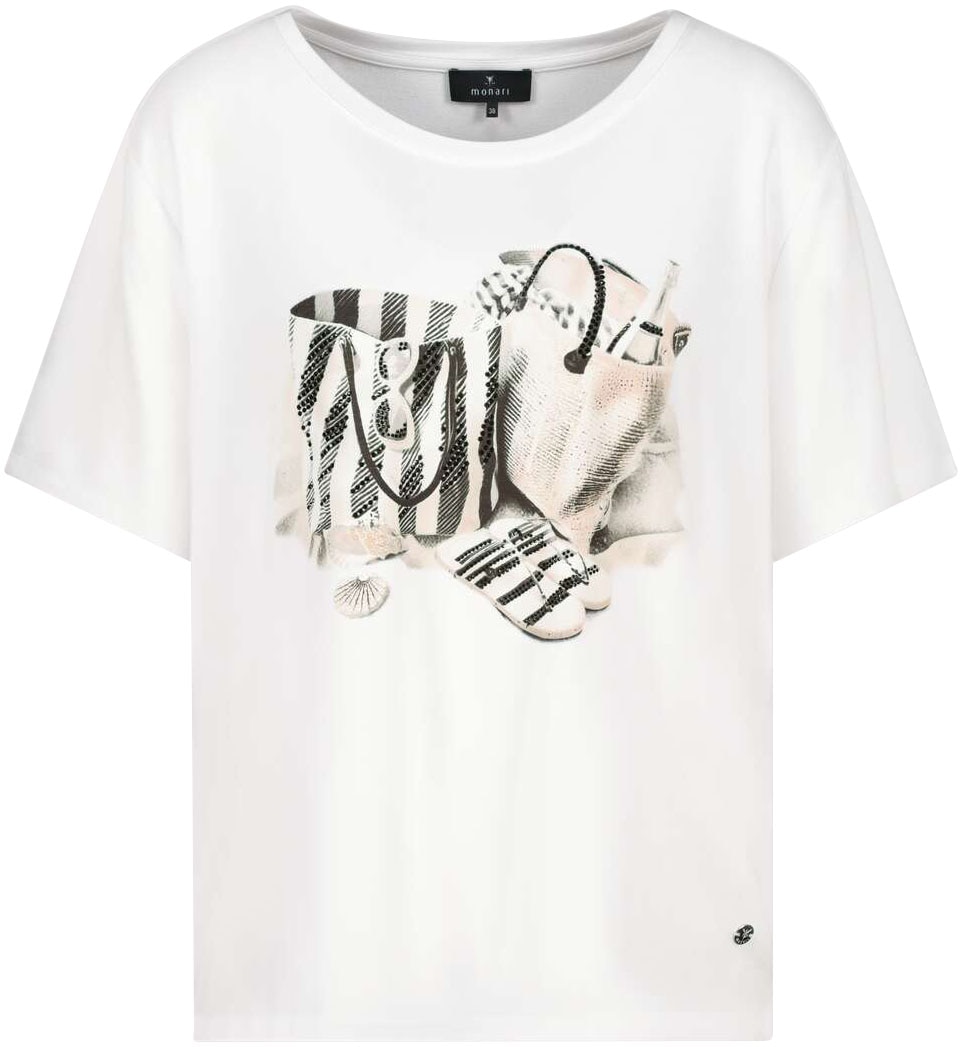 Monari T-Shirt »Shirt Taschen«, Mit Rundhalsausschnitt