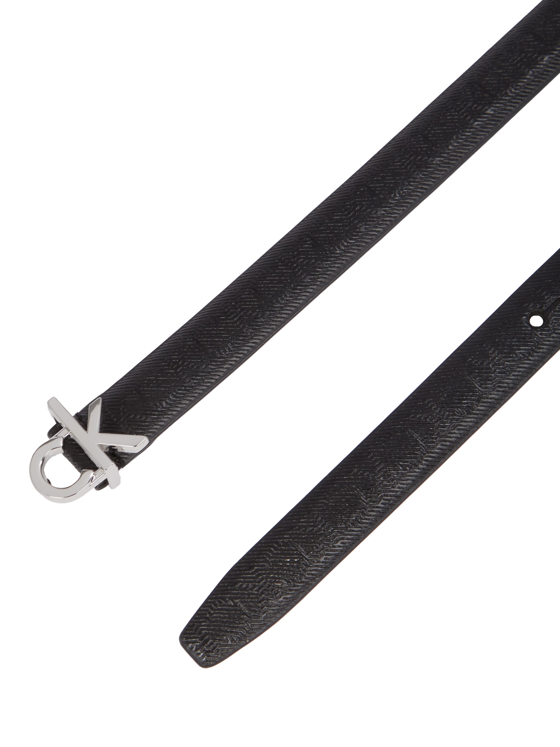 Calvin Klein Ledergürtel »CK BUCKLE SKINNY BELT 1.5_MONO«, mit Logo-Print
