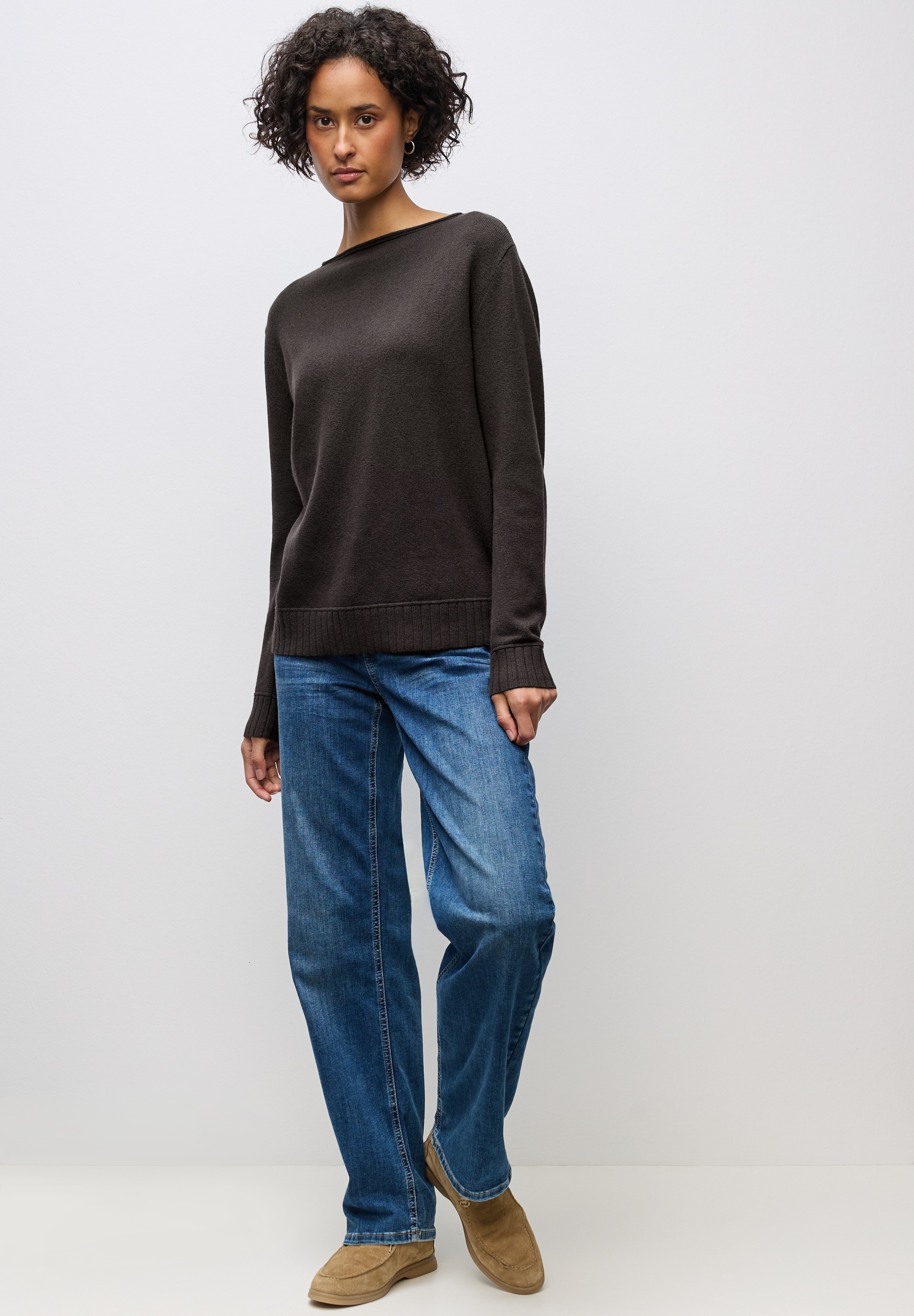 STREET ONE Strickpullover, mit U-Boot-Ausschnitt