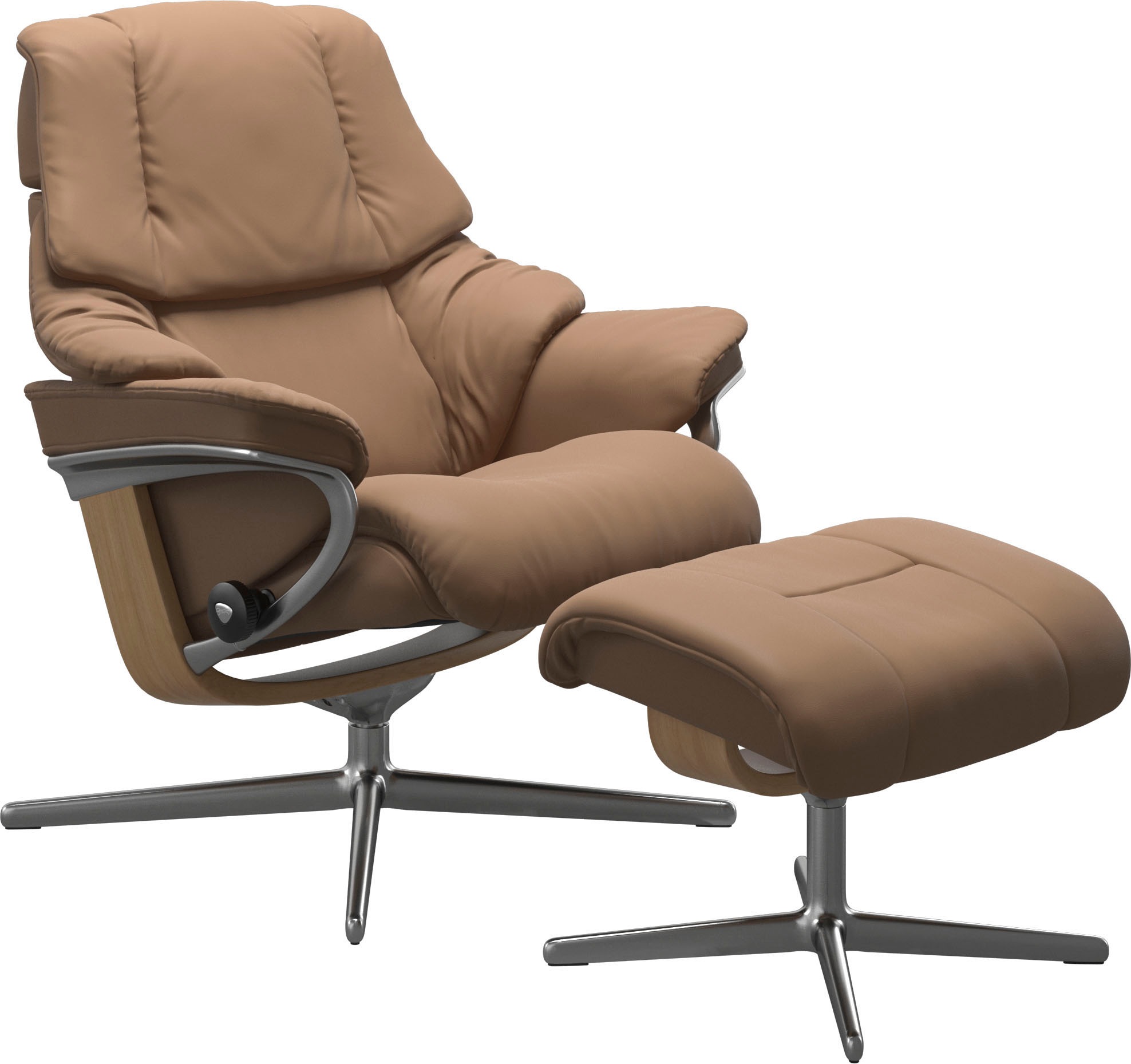 Stressless® Fußhocker »Reno«, mit Cross Base, Größe S, M & L, Holzakzent Eiche