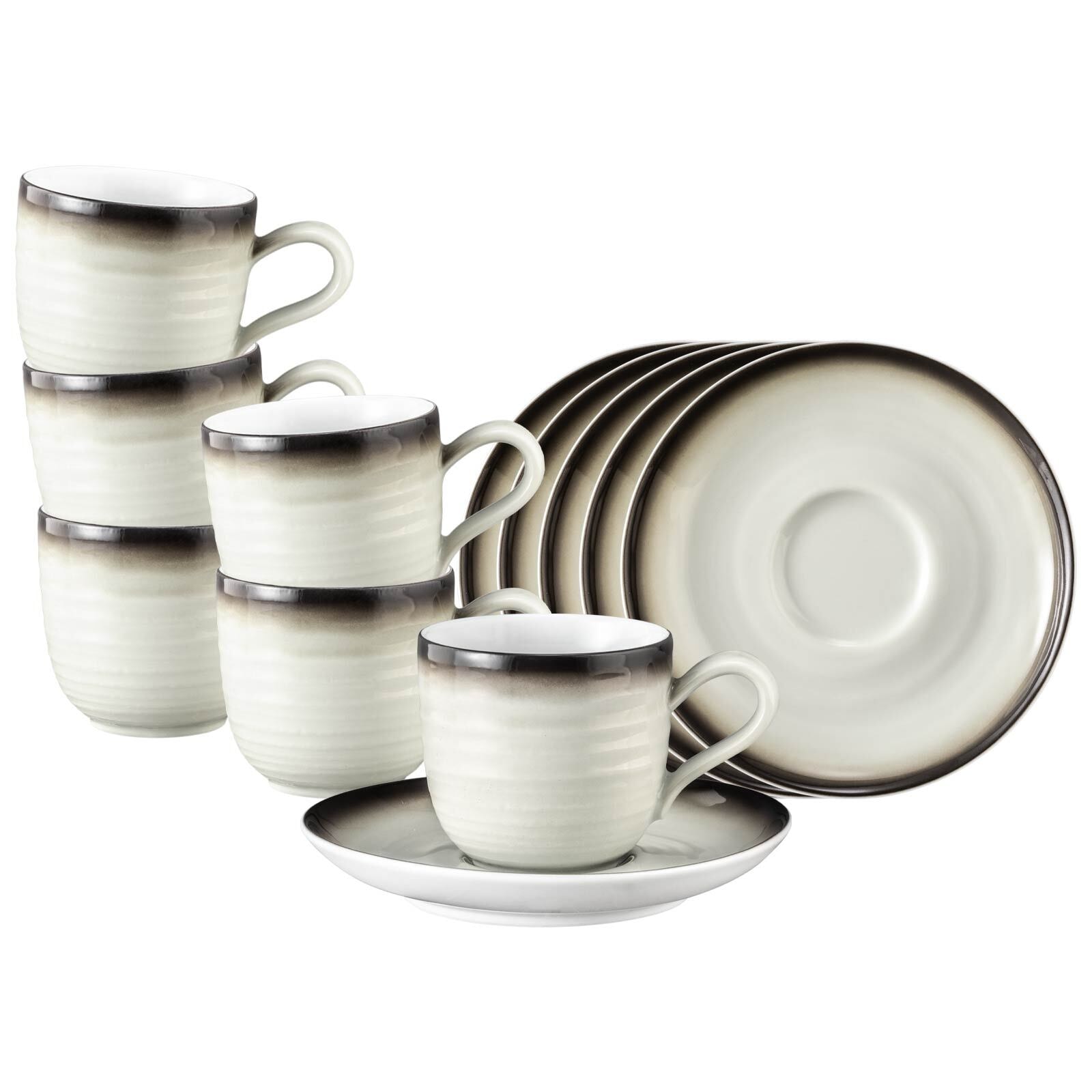 Seltmann Weiden Tasse "Espressotassen mit Untertassen Terra 0,09 l 6er Set" günstig online kaufen