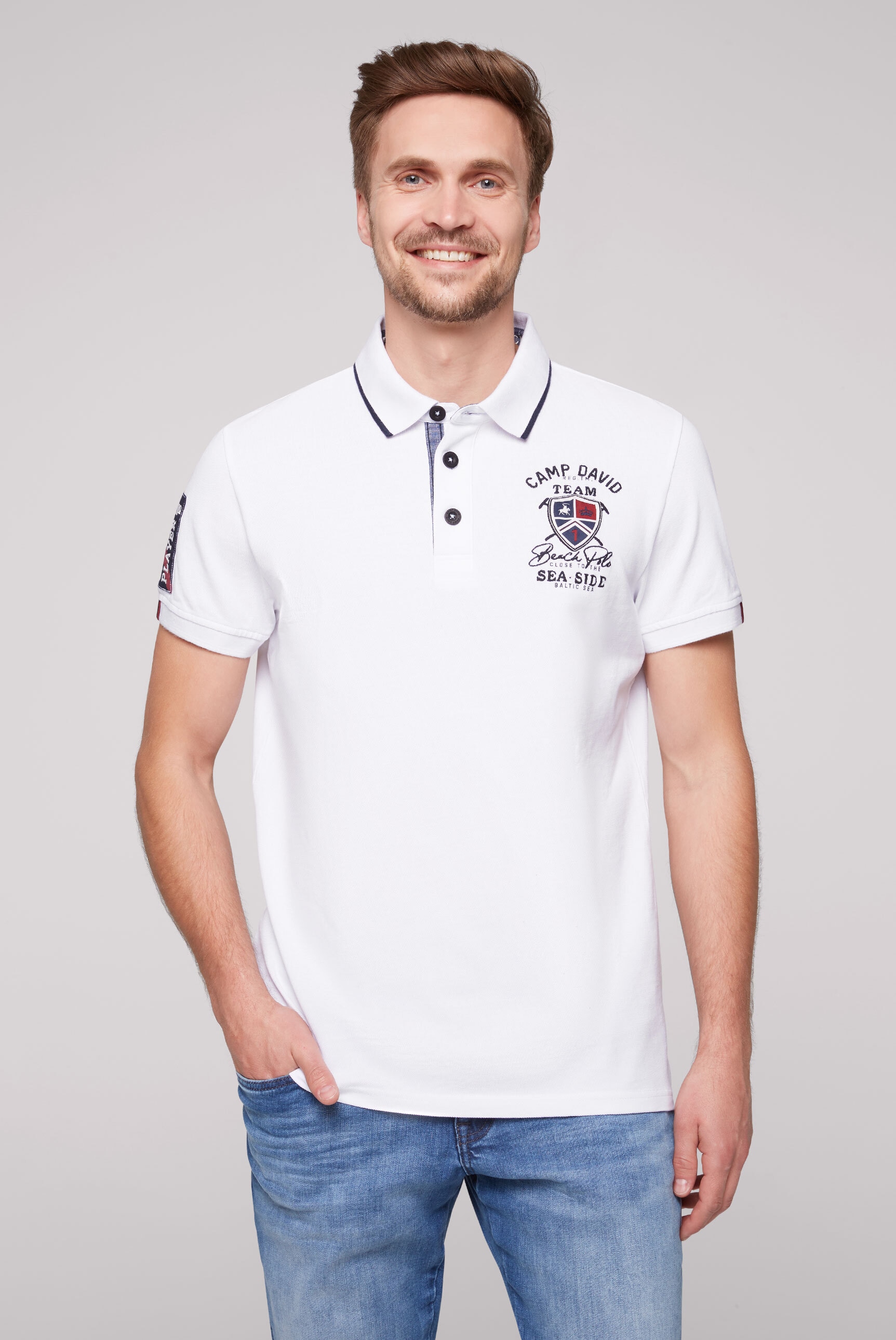 Poloshirt, aus Baumwolle