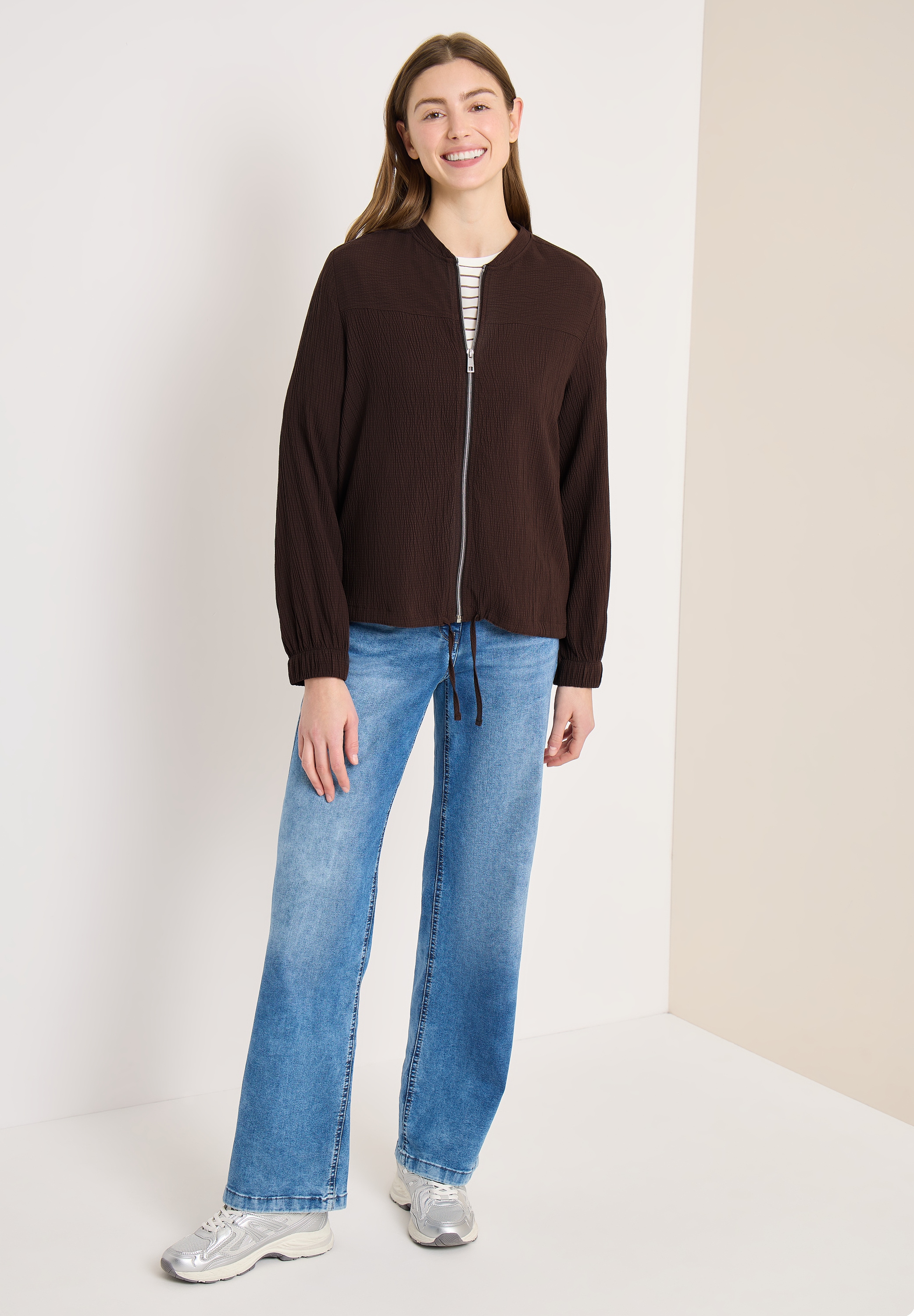 Cecil Langarmbluse Rundhalsausschnitt