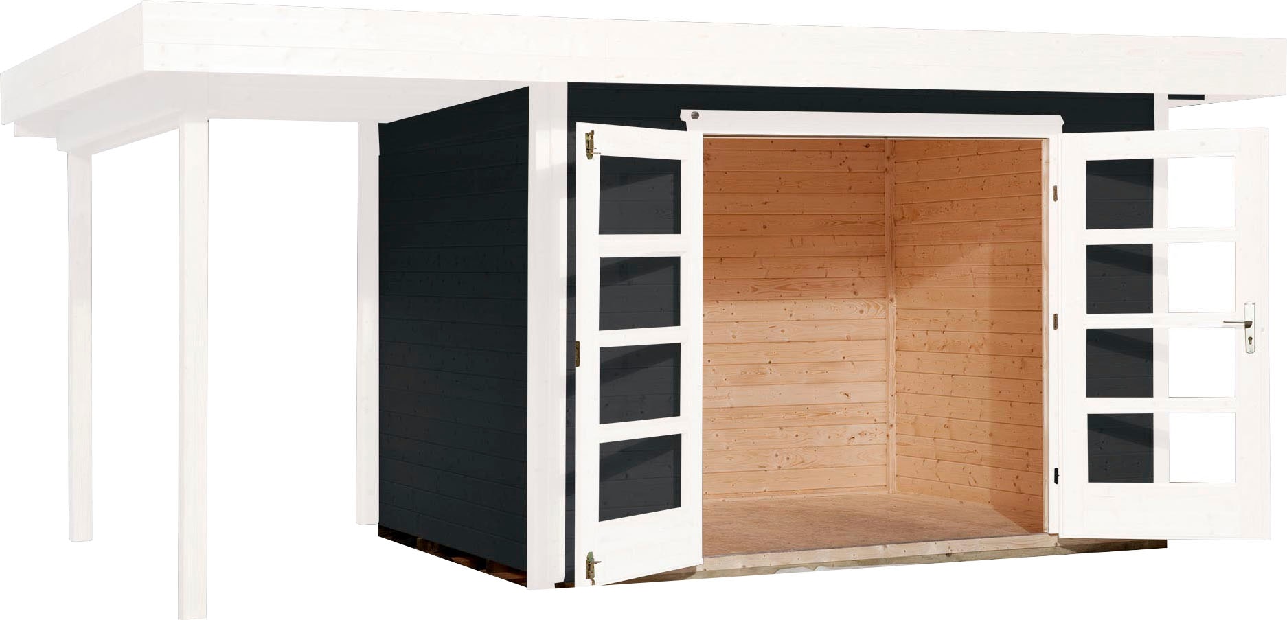 weka 1100000002199 "Designhaus 126 Plus" mit Anbaudach