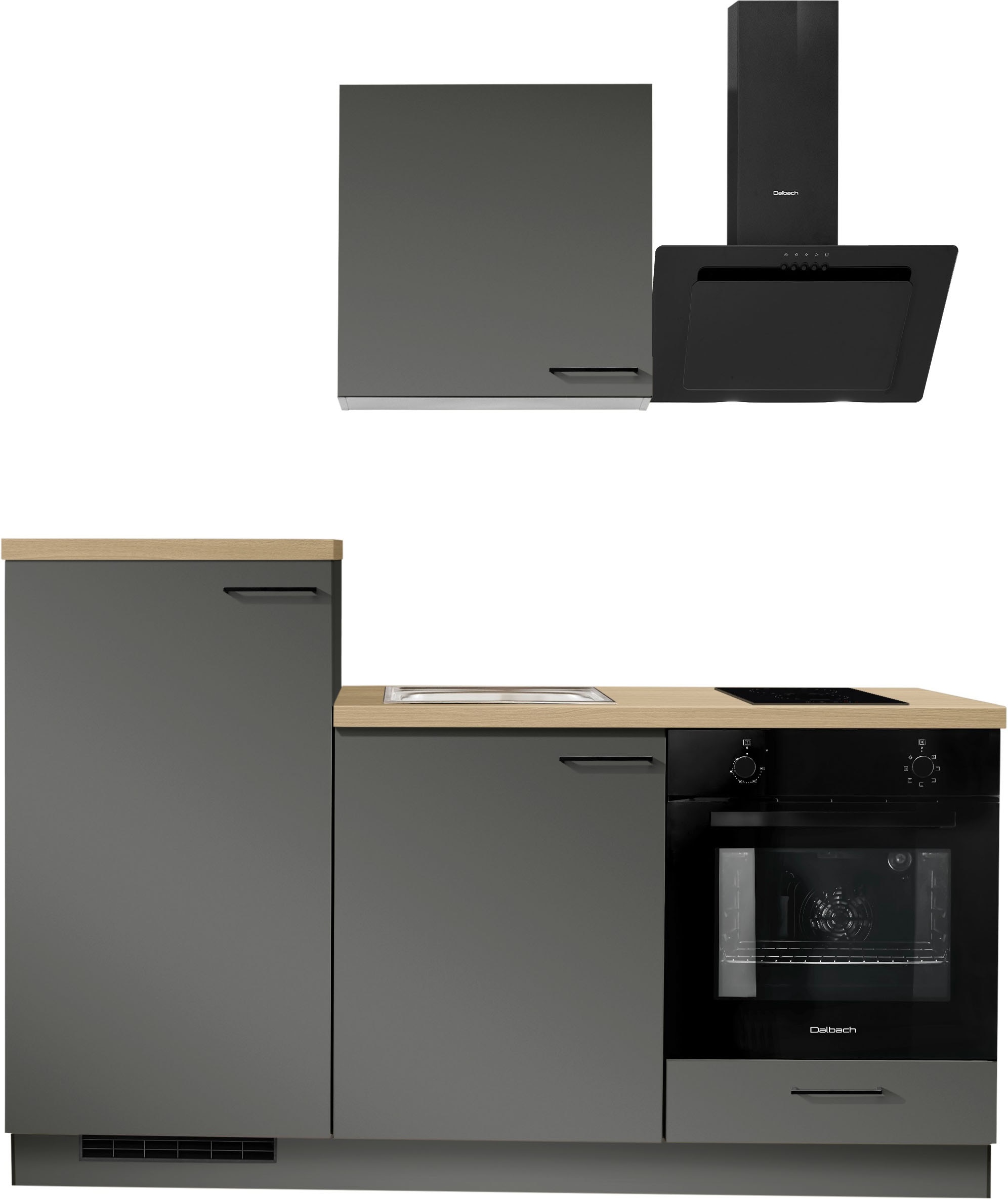 KOCHSTATION "KS-Solmera" Breite 180cm, vormontiert, wahlweise mit E-Geräten