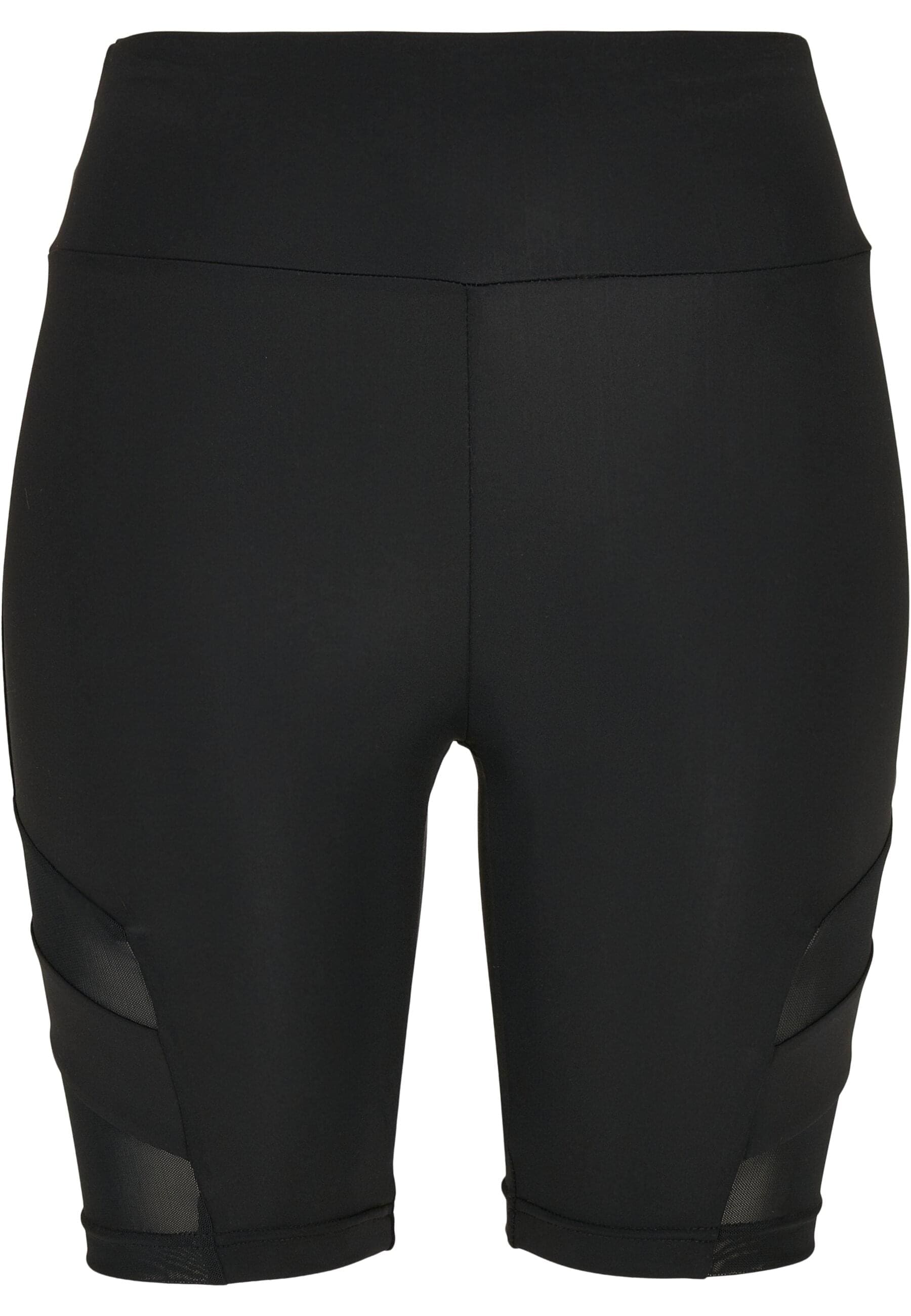 Stoffhose »Urban Classics Damen Ladies High Waist Tech Mesh Cycle Shorts«, (1 tlg.)